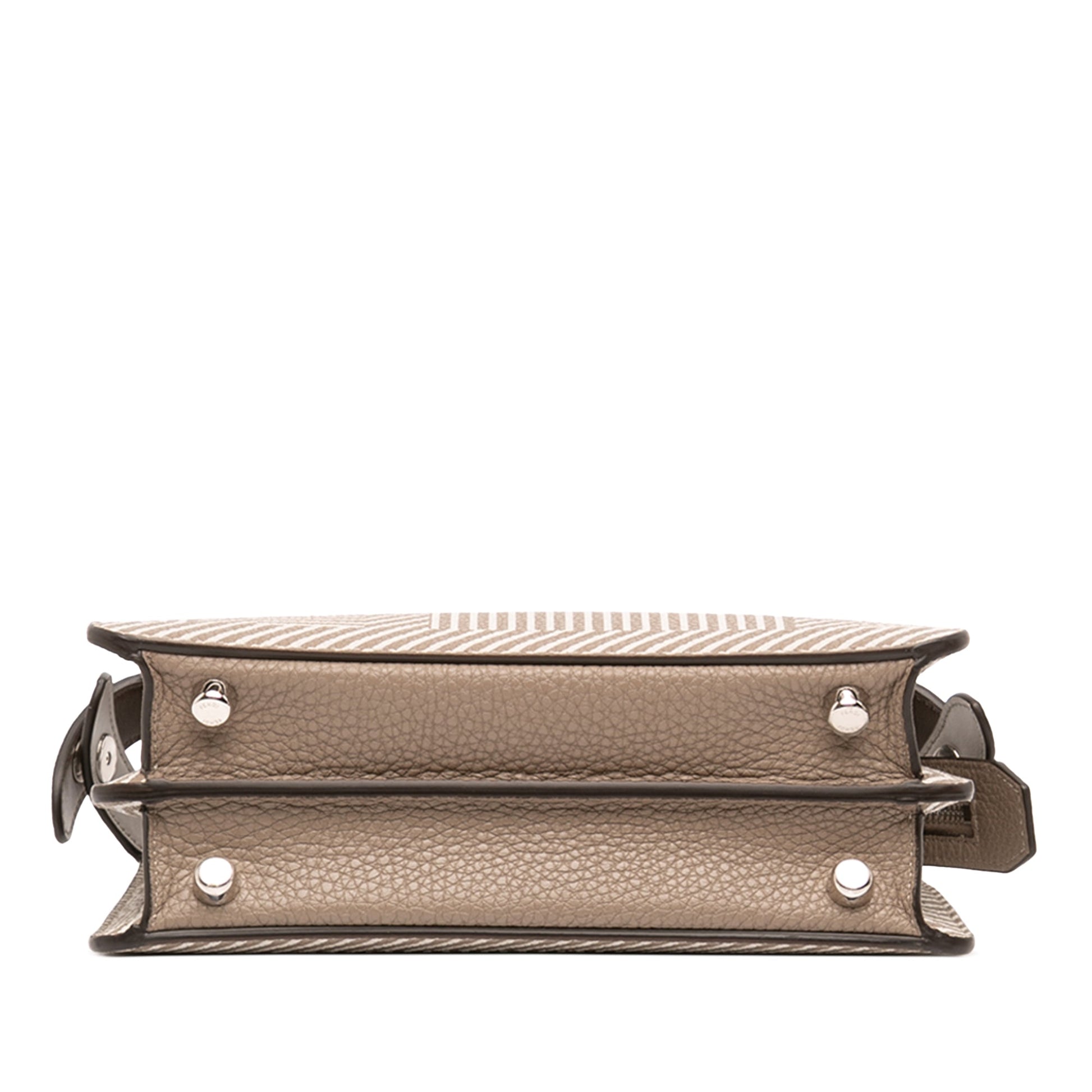 Fendi Small Zucca Leather Peekaboo ISeeU Satchel