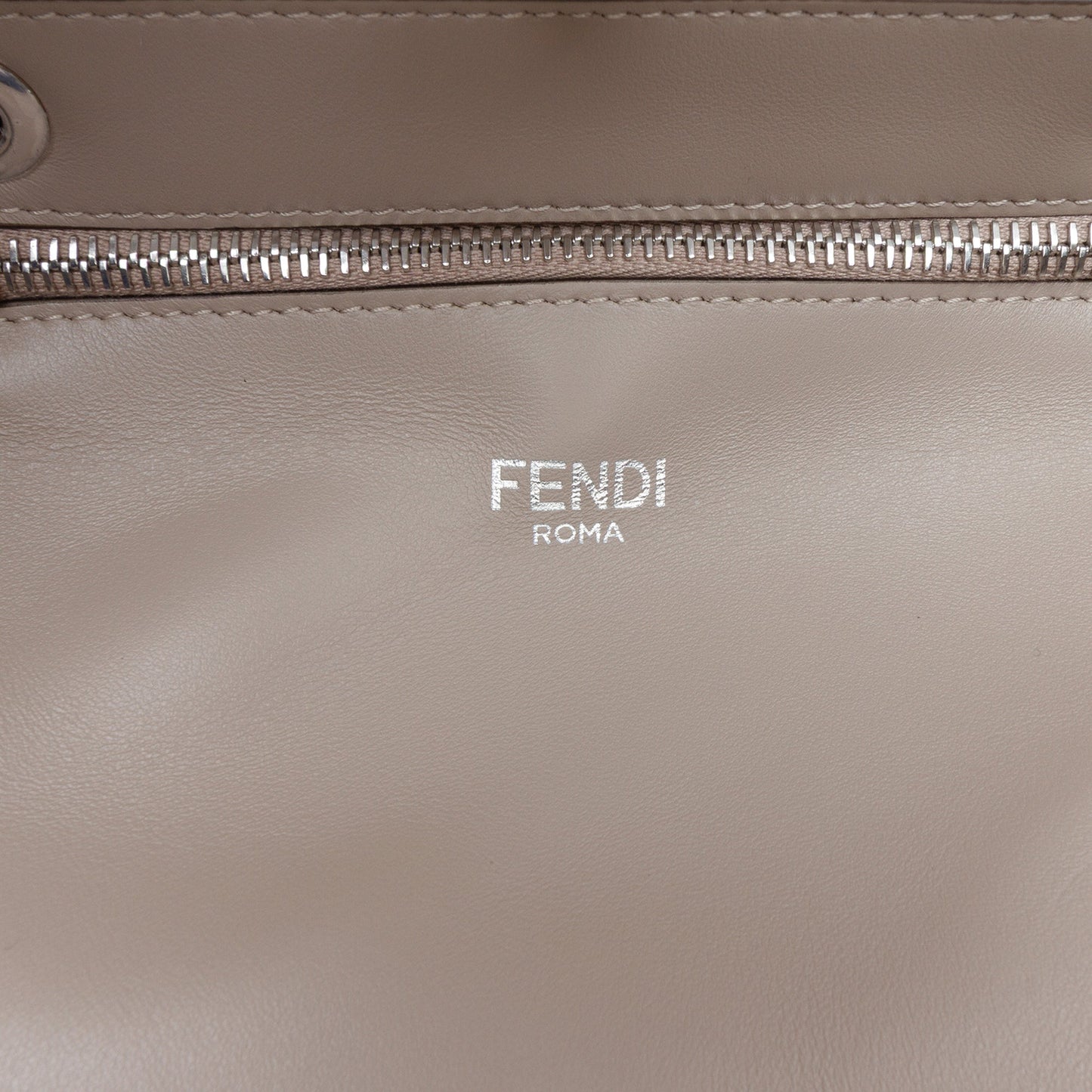 Fendi Small Zucca Leather Peekaboo ISeeU Satchel
