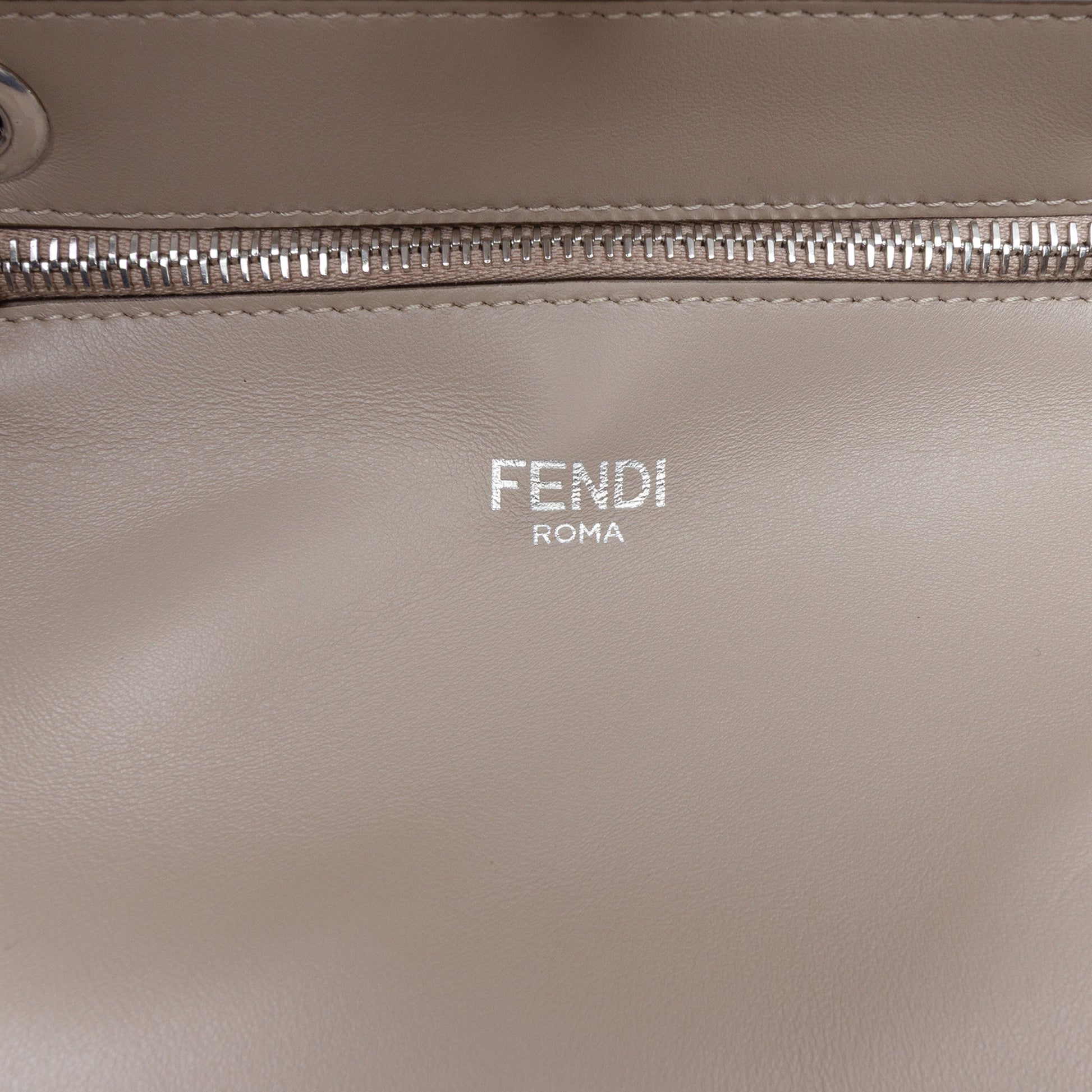 Fendi Small Zucca Leather Peekaboo ISeeU Satchel