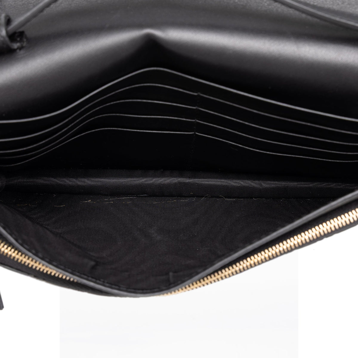 Gucci Microguccissima Wallet on Strap — Black