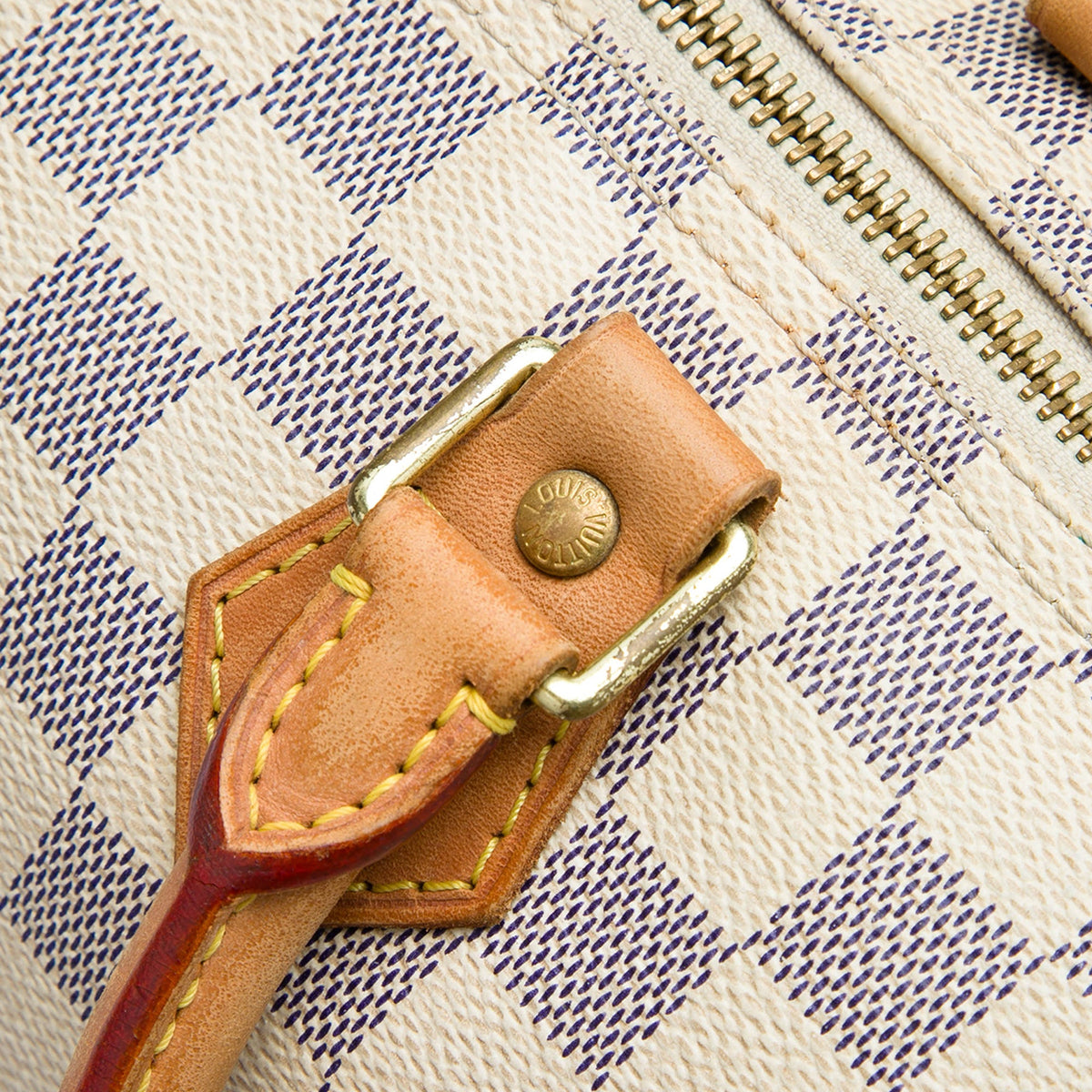 Louis Vuitton Damier Azur Speedy 35 — White
