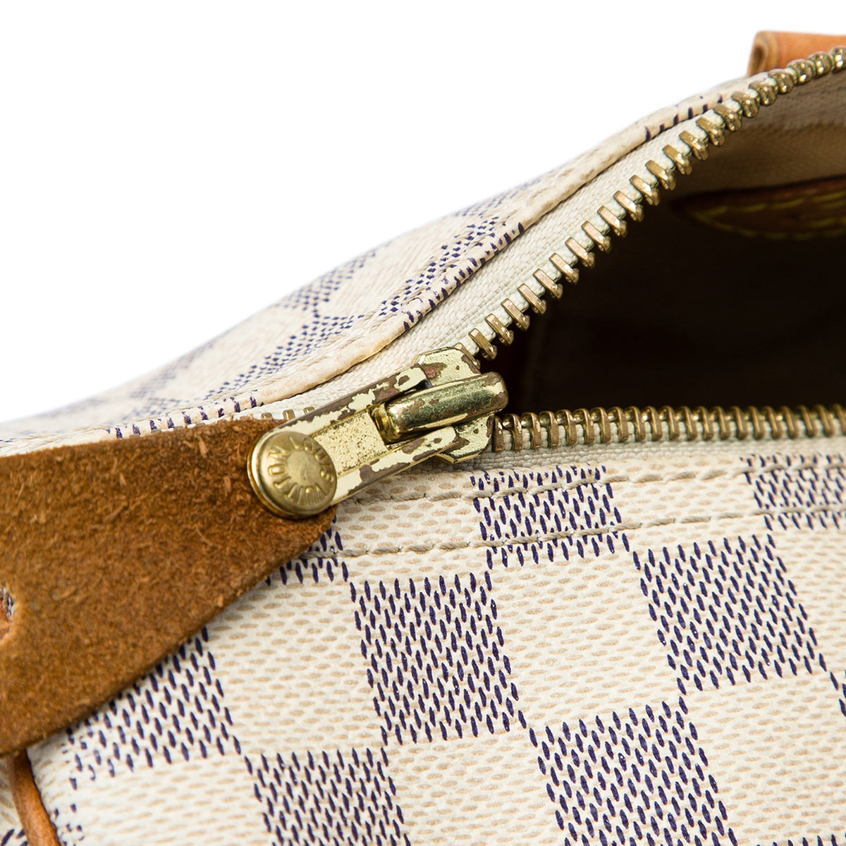Louis Vuitton Damier Azur Speedy 35 — White