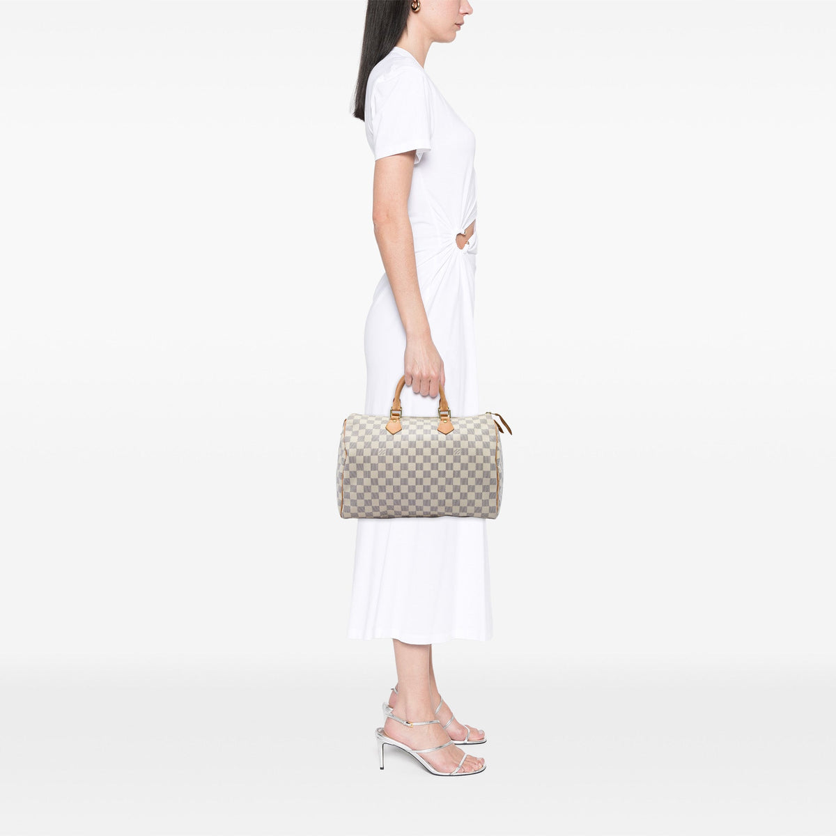 Louis Vuitton Damier Azur Speedy 35 — White