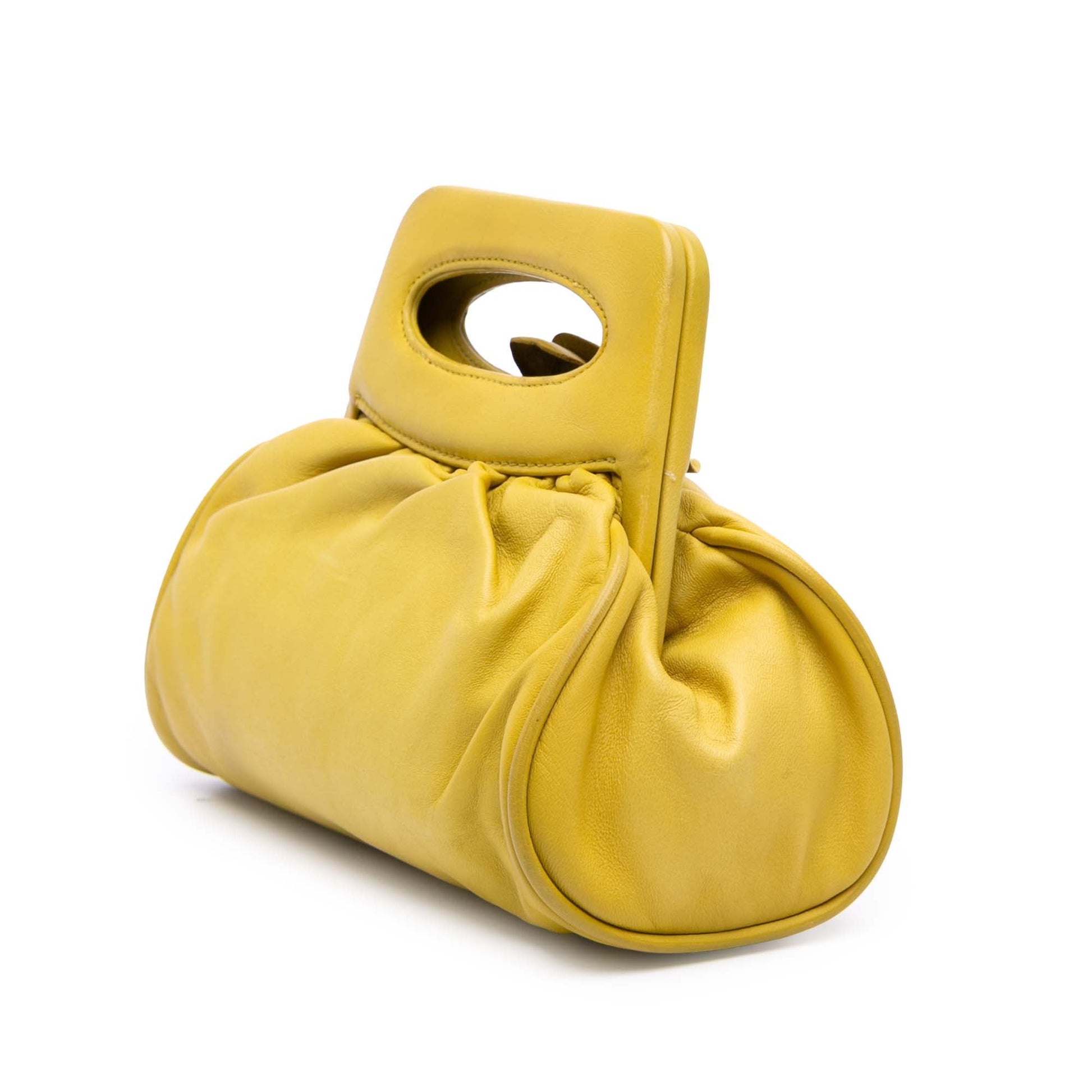 Chanel Lambskin Camellia Frame Clutch