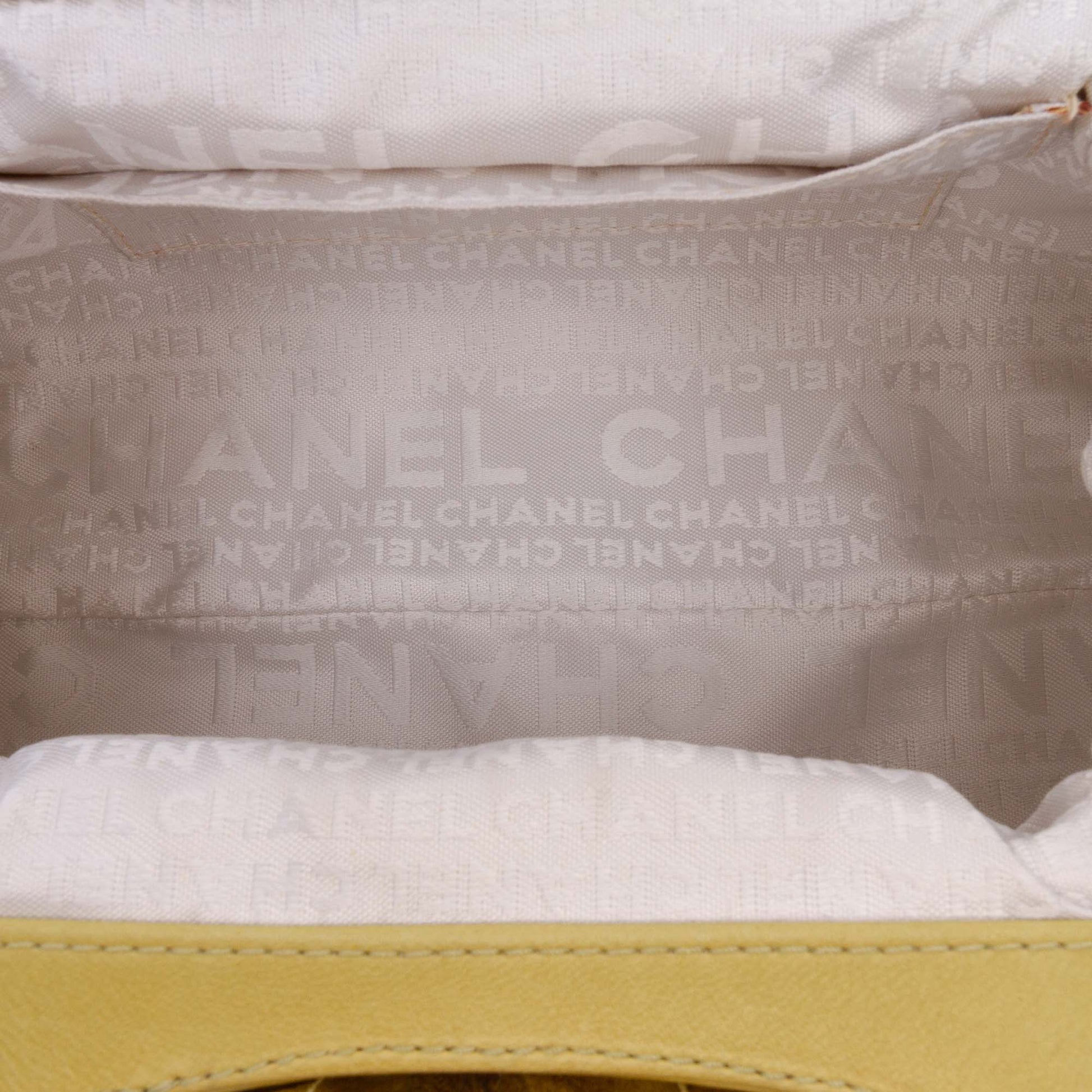 Chanel Lambskin Camellia Frame Clutch
