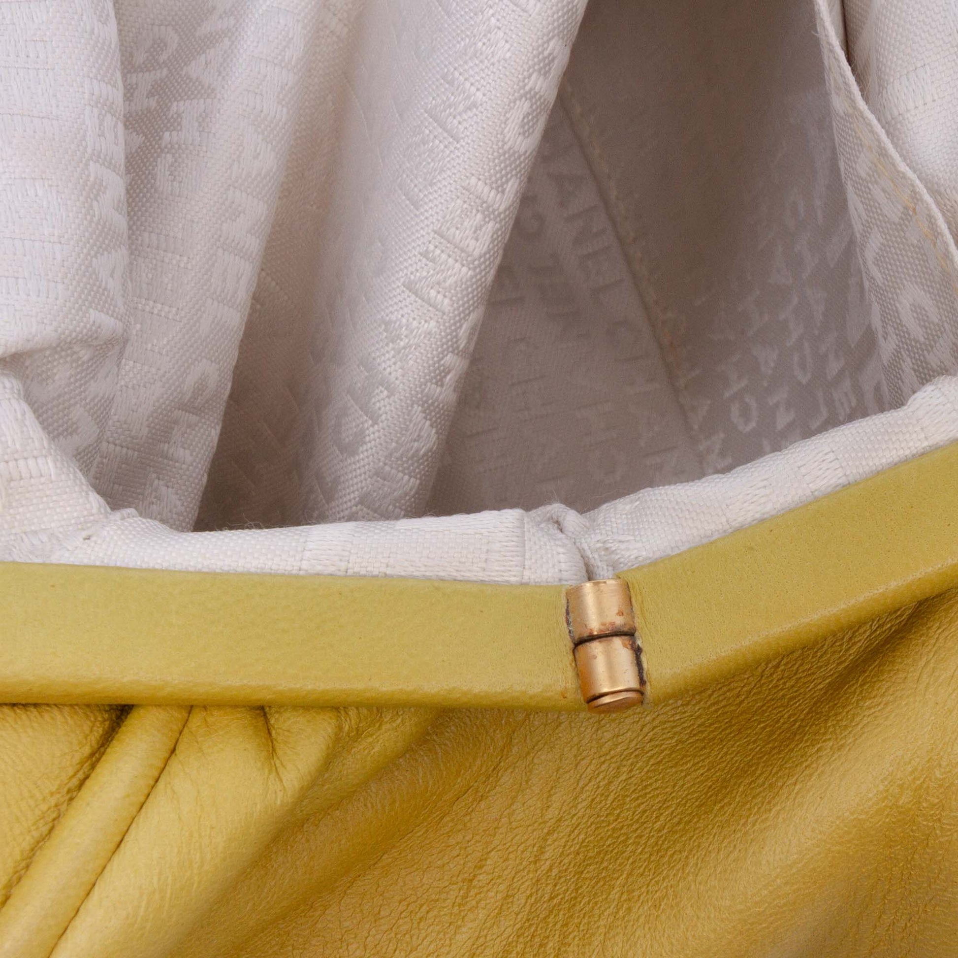 Chanel Lambskin Camellia Frame Clutch