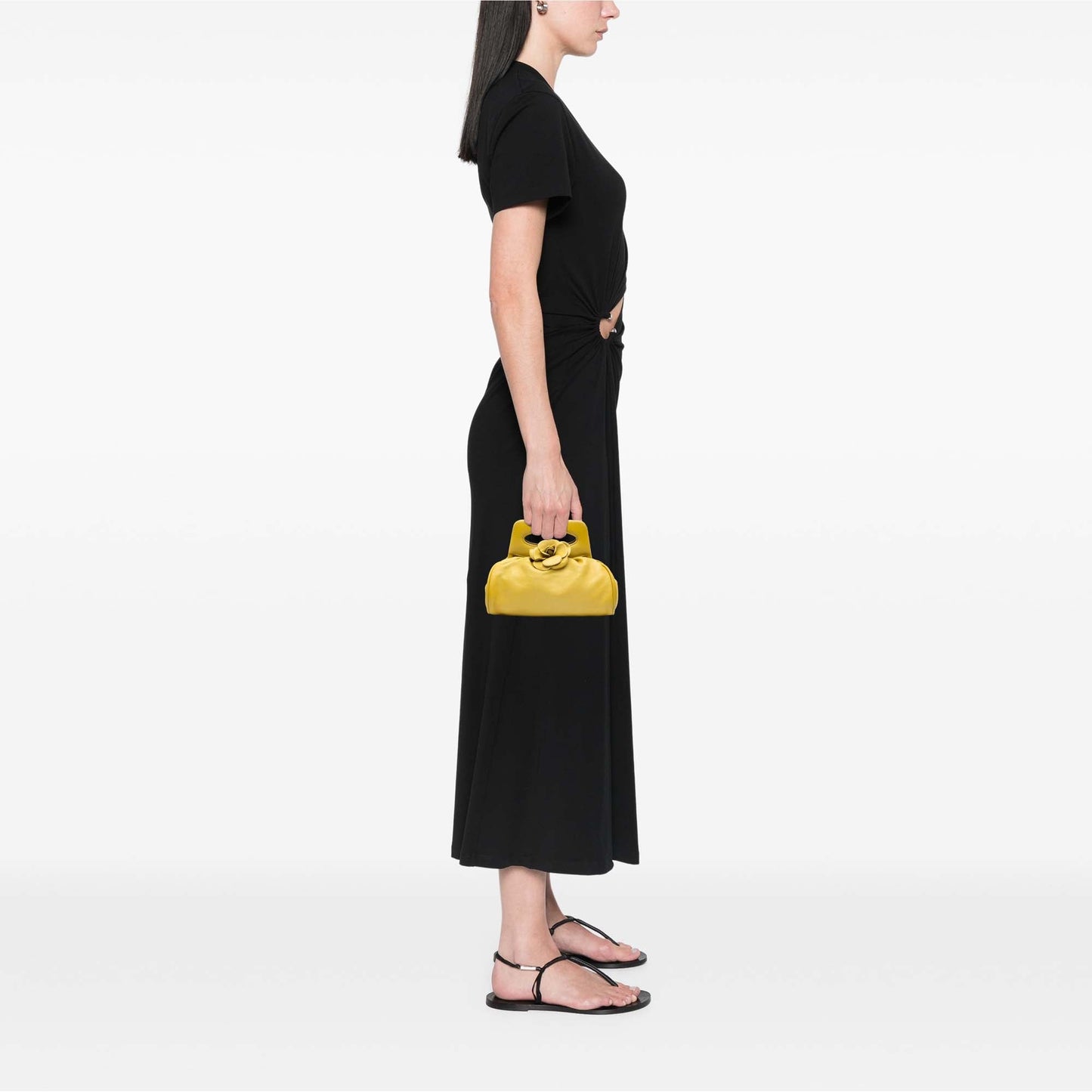 Chanel Lambskin Camellia Frame Clutch