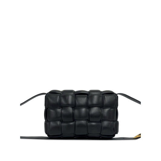 Bottega Veneta Nappa Intrecciato Padded Cassette Crossbody — Black
