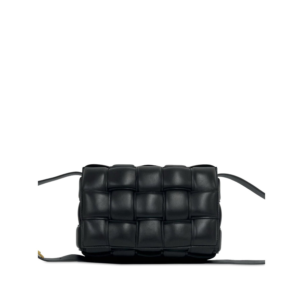 Bottega Veneta Nappa Intrecciato Padded Cassette Crossbody — Black