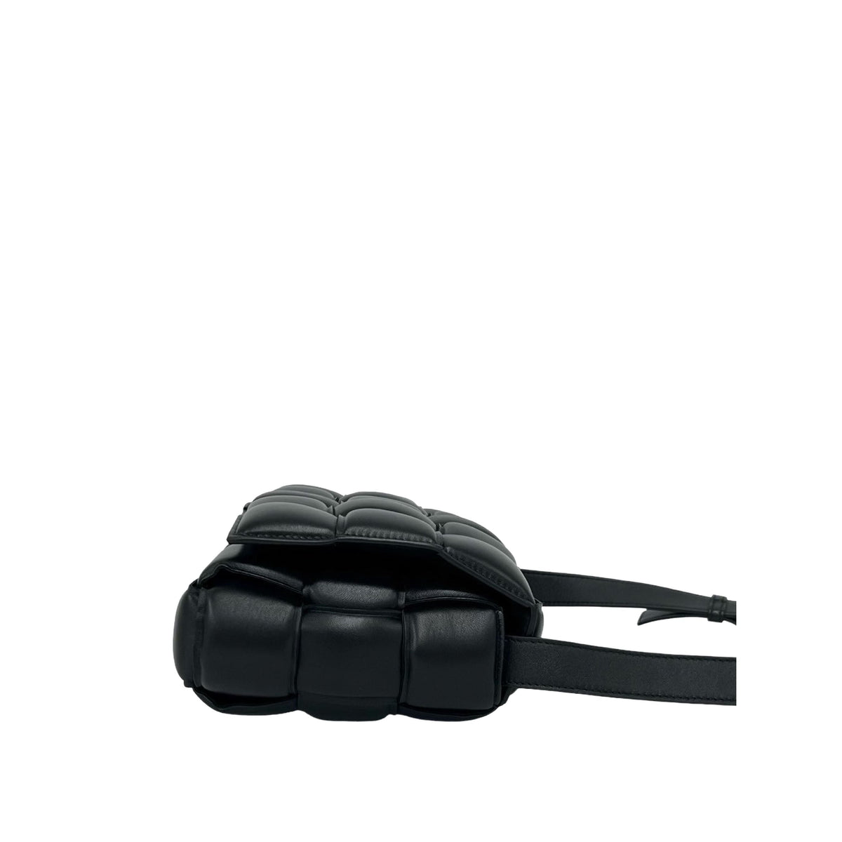 Bottega Veneta Nappa Intrecciato Padded Cassette Crossbody — Black