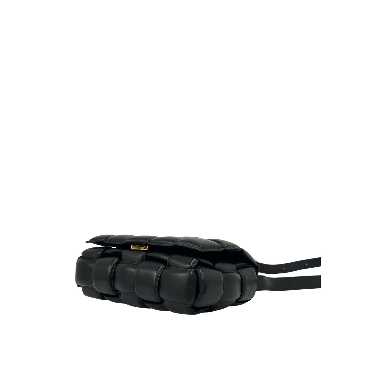 Bottega Veneta Nappa Intrecciato Padded Cassette Crossbody — Black