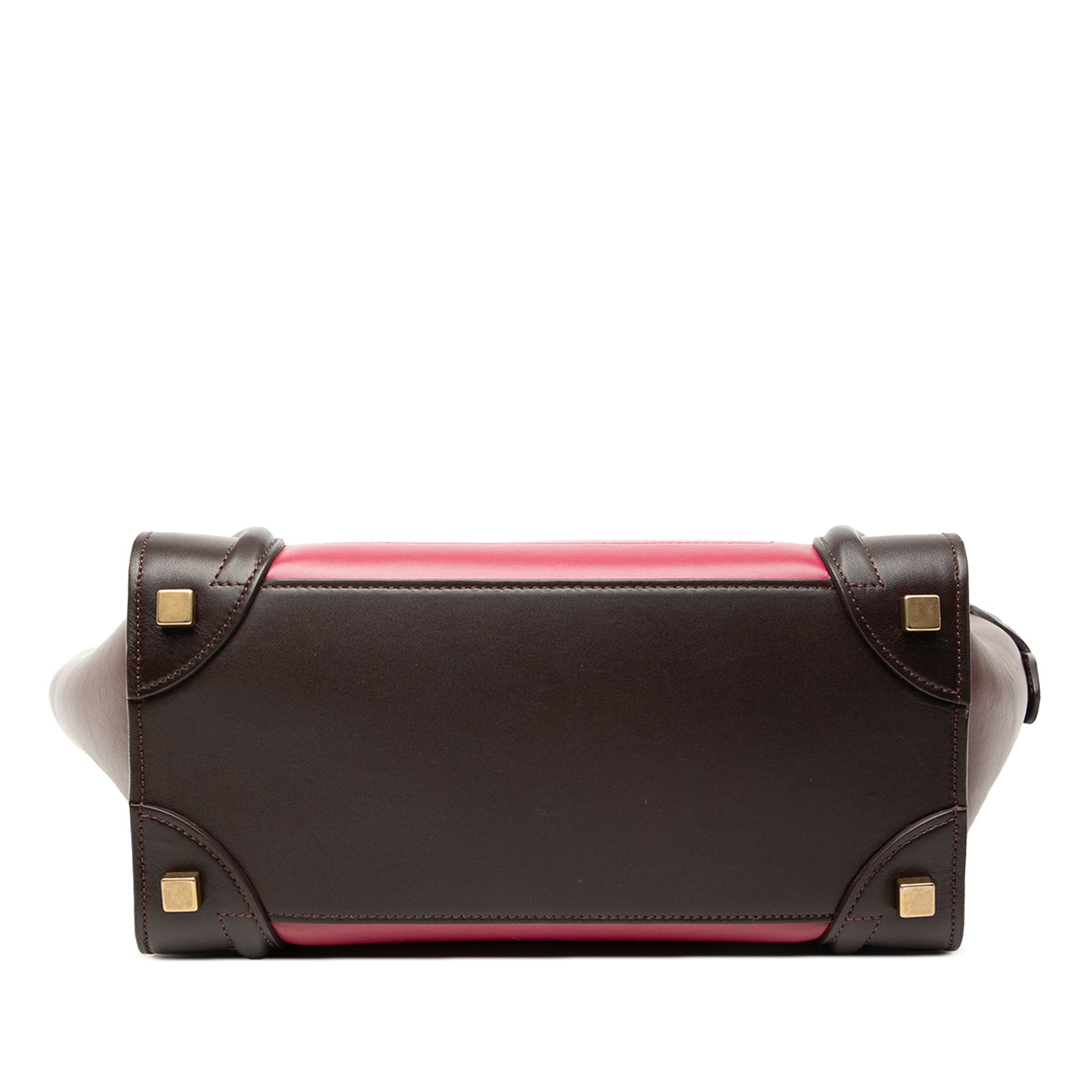Celine Micro Tricolor Leather Luggage Tote