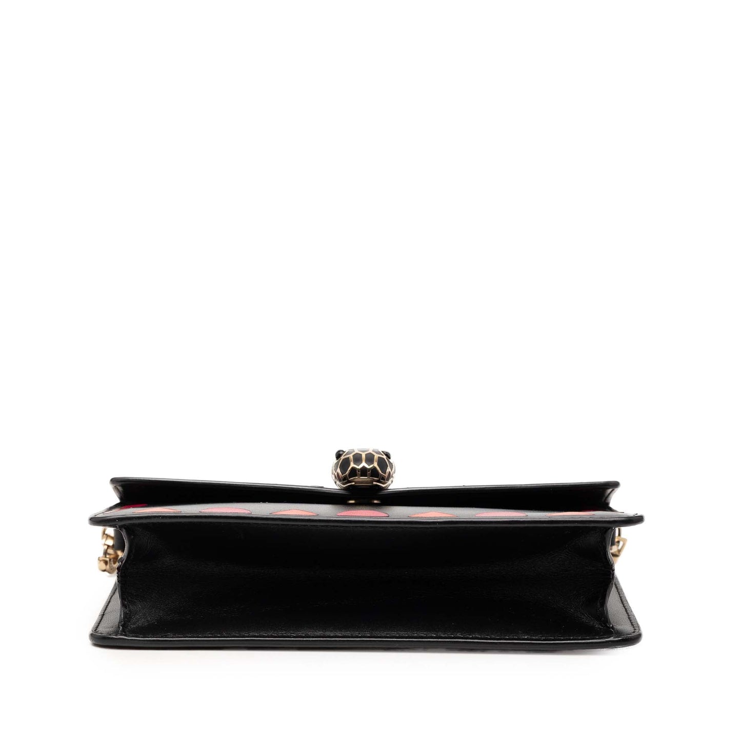 Mini Calfskin Geometric and Stars Patch Serpenti Forever Clutch with Chain