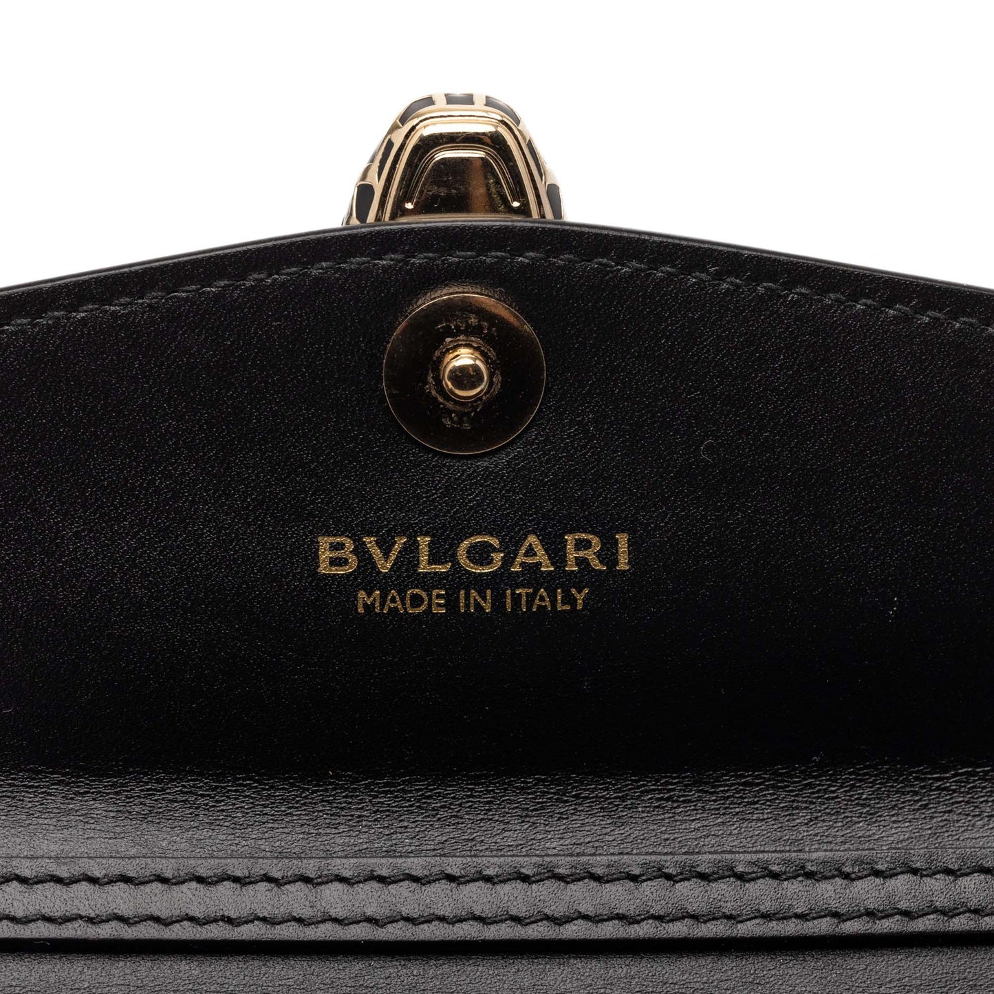 Mini Calfskin Geometric and Stars Patch Serpenti Forever Clutch with Chain