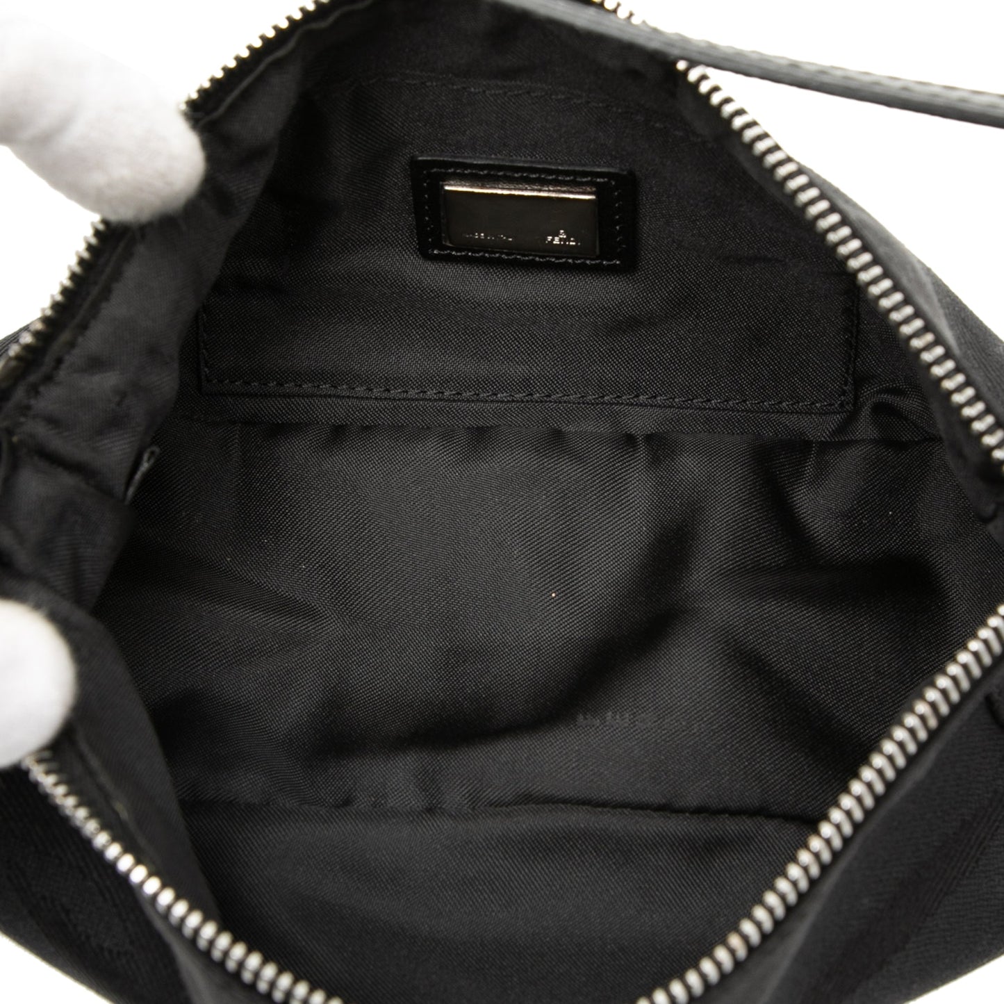 Zebra Print Canvas Pochette