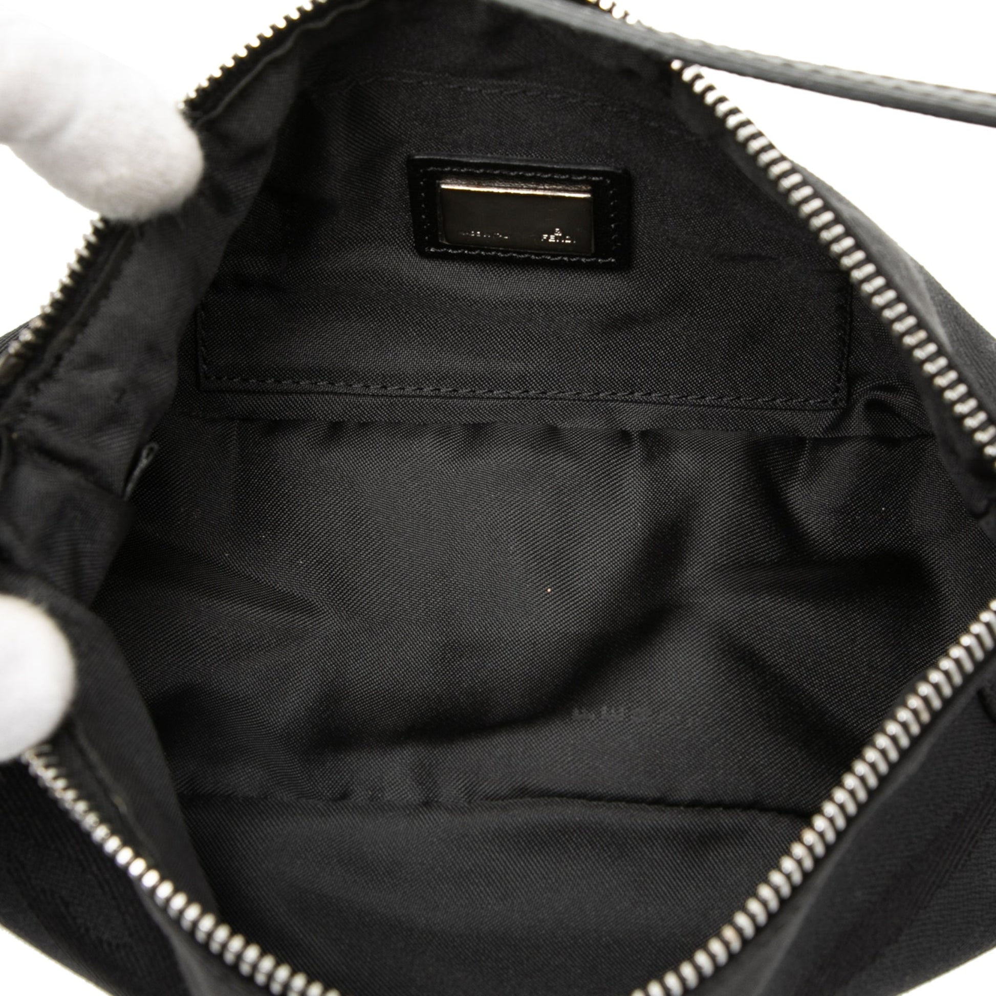Zebra Print Canvas Pochette