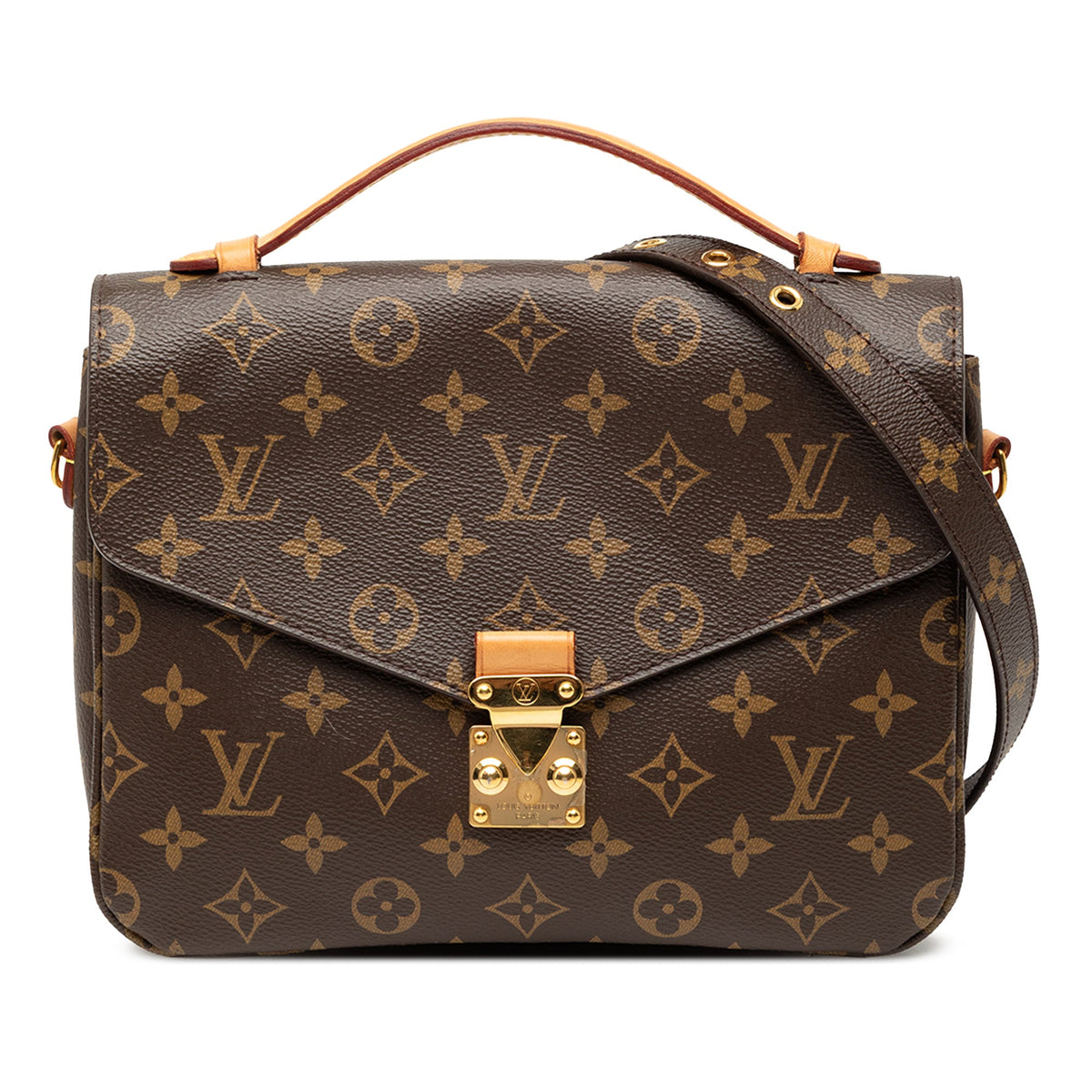 Louis Vuitton Monogram Pochette Metis — Brown