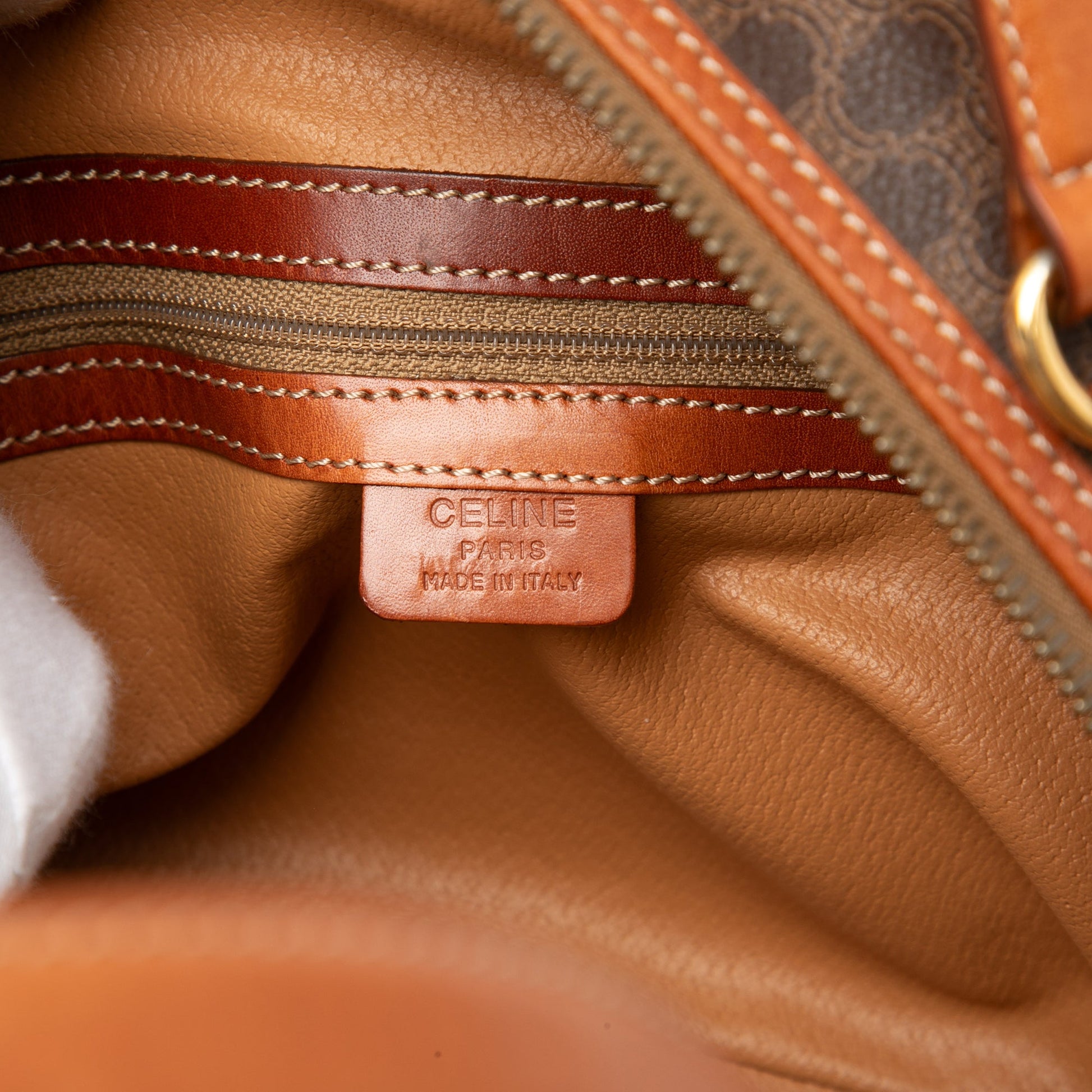 Celine Macadam Coated Canvas Dome Handbag