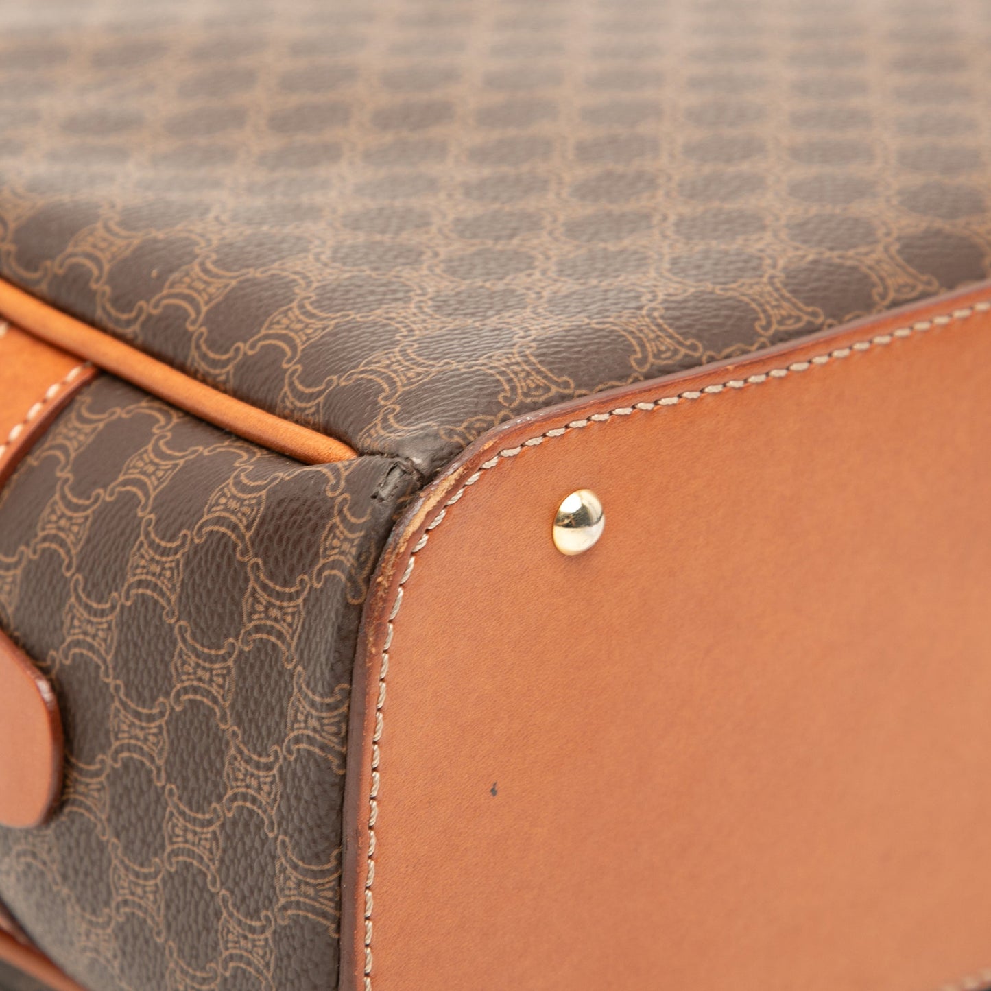 Celine Macadam Coated Canvas Dome Handbag