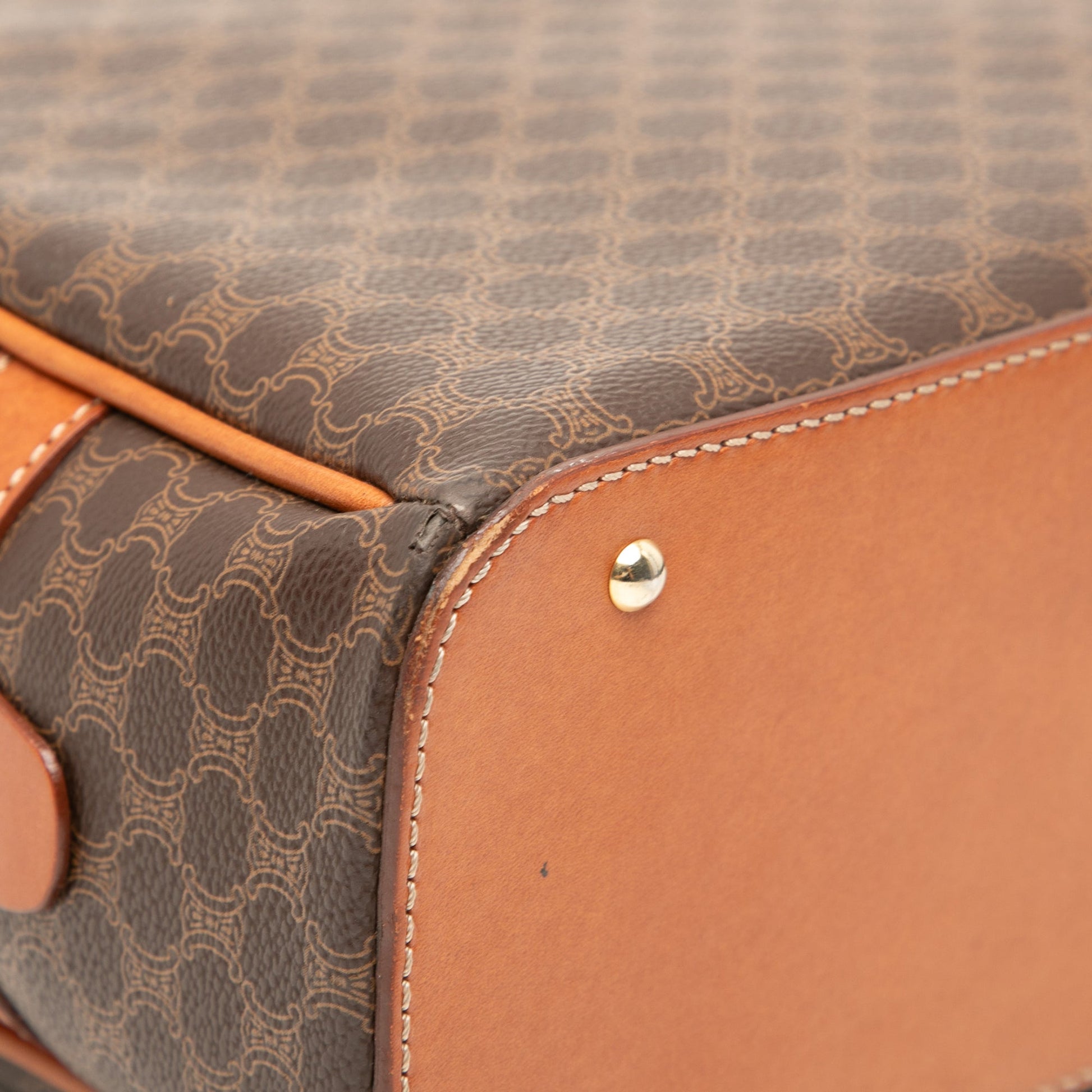 Celine Macadam Coated Canvas Dome Handbag