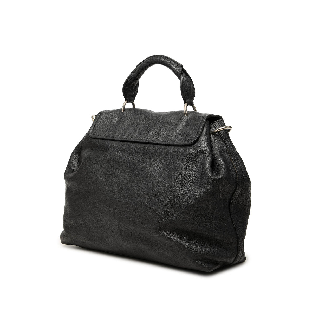 Chloé Leather Elsie Satchel — Black