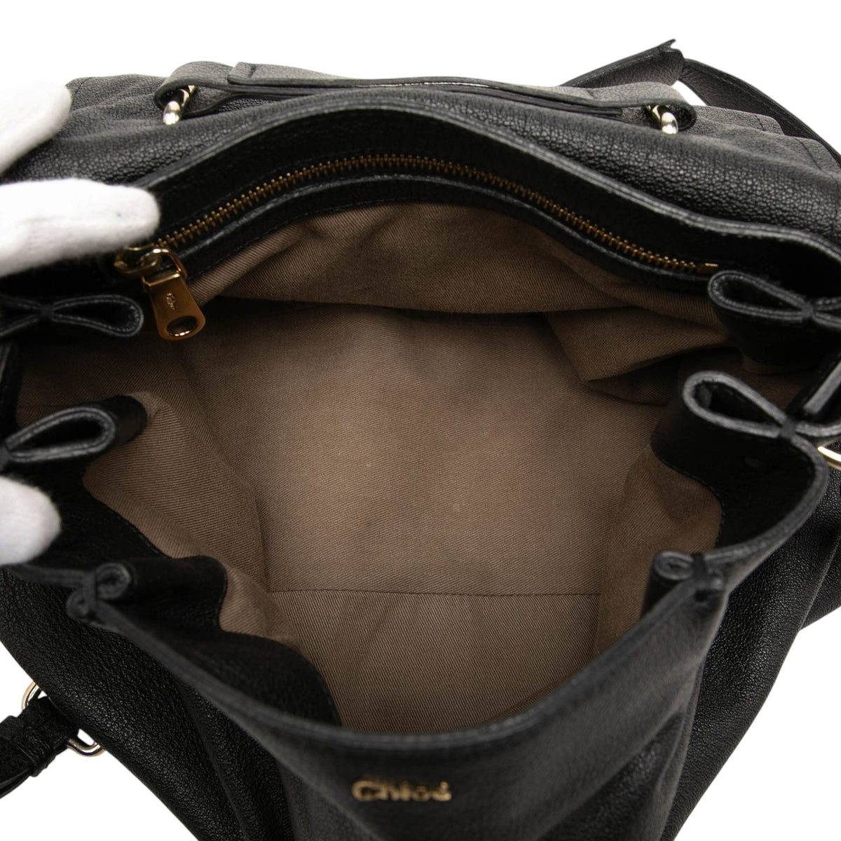 Chloé Leather Elsie Satchel — Black