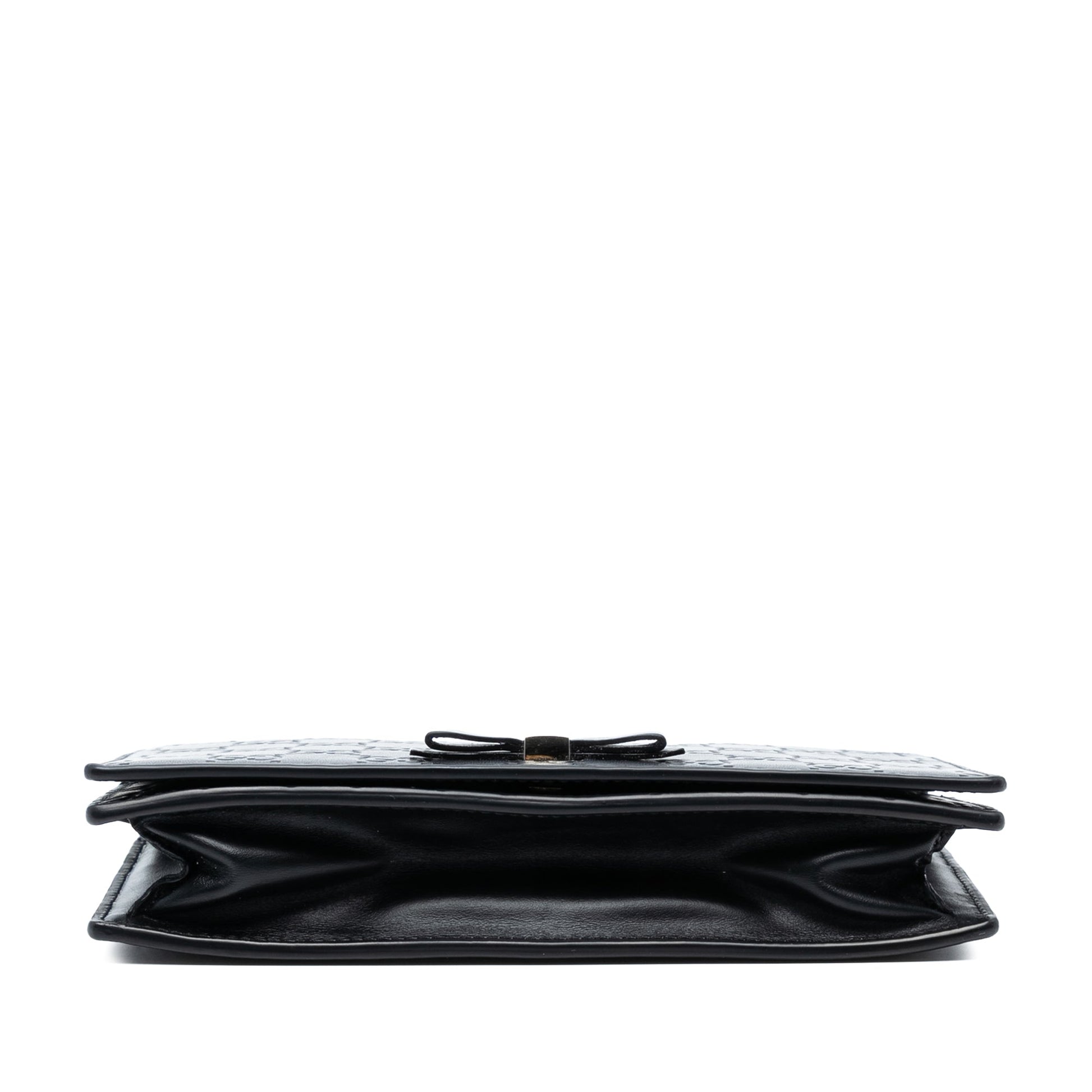 Gucci Mini Guccissima Bow Signature Wallet On Chain