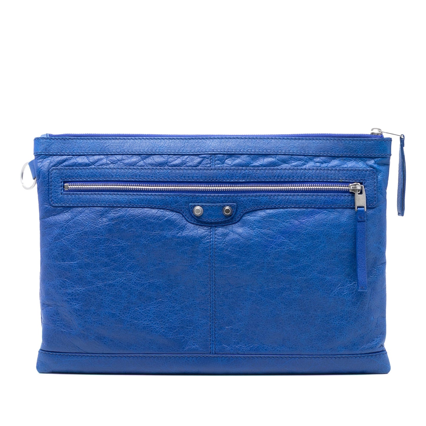 Balenciaga Lambskin Motocross Classic Clip L Clutch