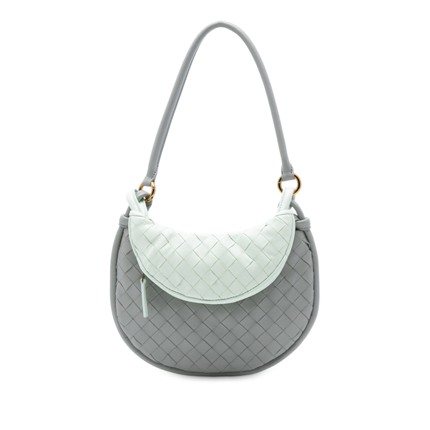 Bottega Veneta Small Bicolor Lambskin Intrecciato Gemelli Bag