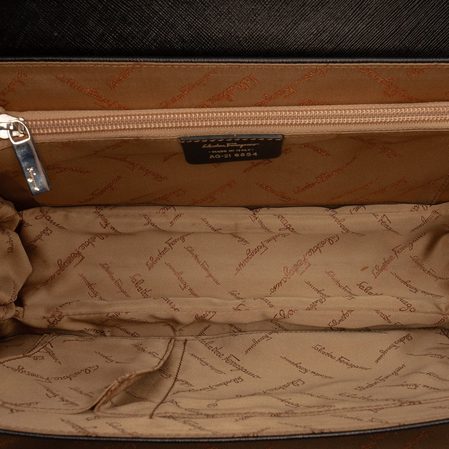 Ferragamo Leather Gancini Shoulder Bag
