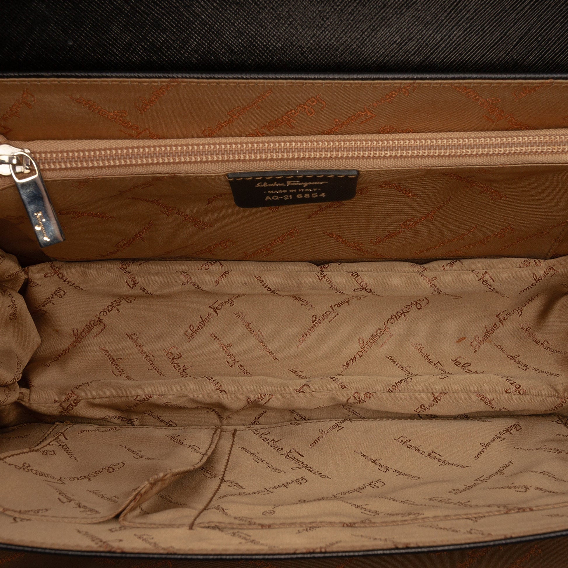 Ferragamo Leather Gancini Shoulder Bag
