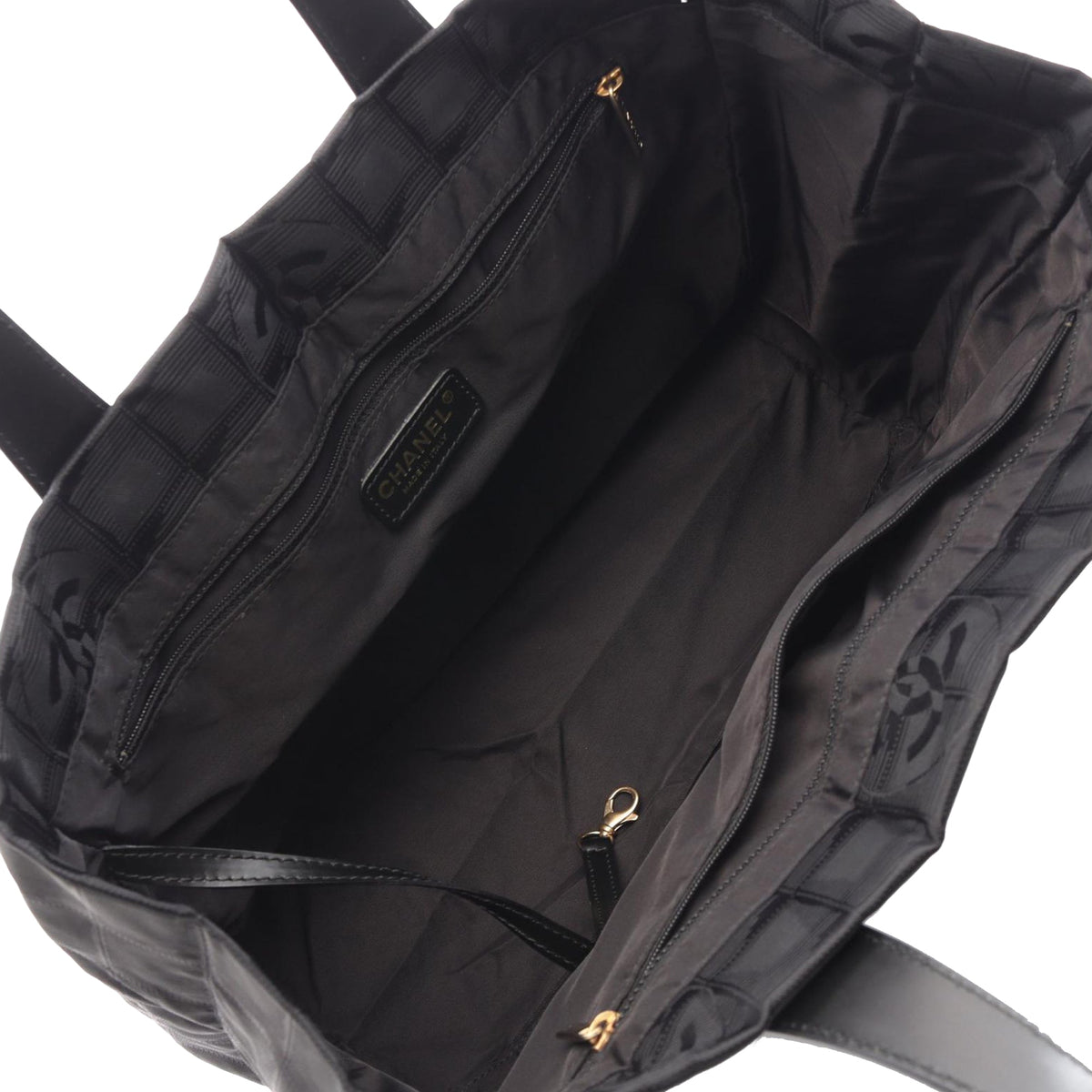 Chanel New Travel Line Nylon Tote — Black