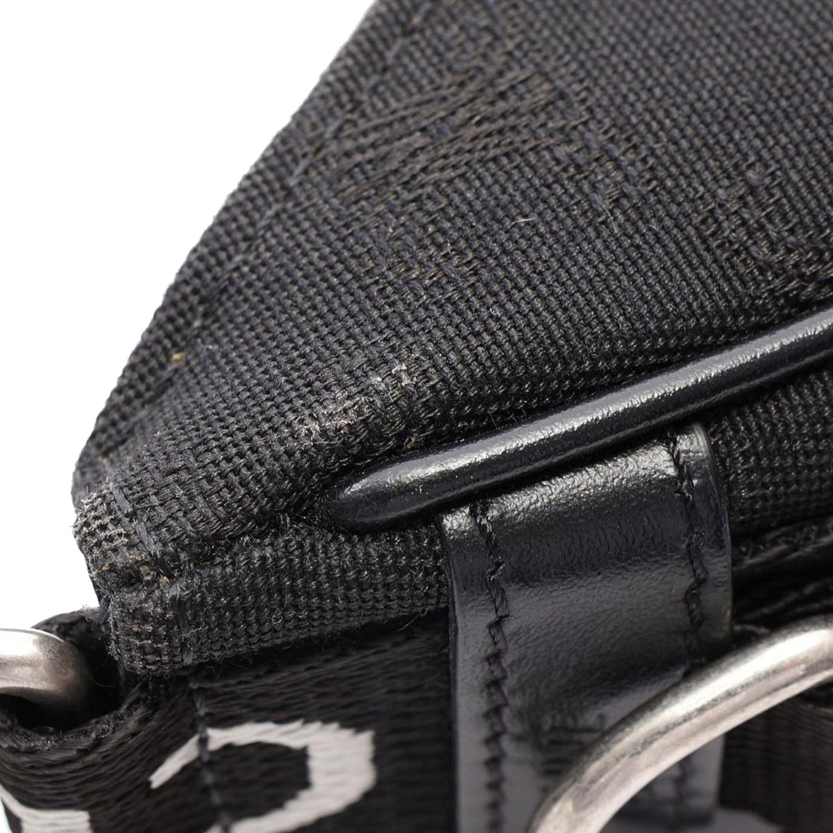 Celine Medium Canvas Triomphe Ava — Black