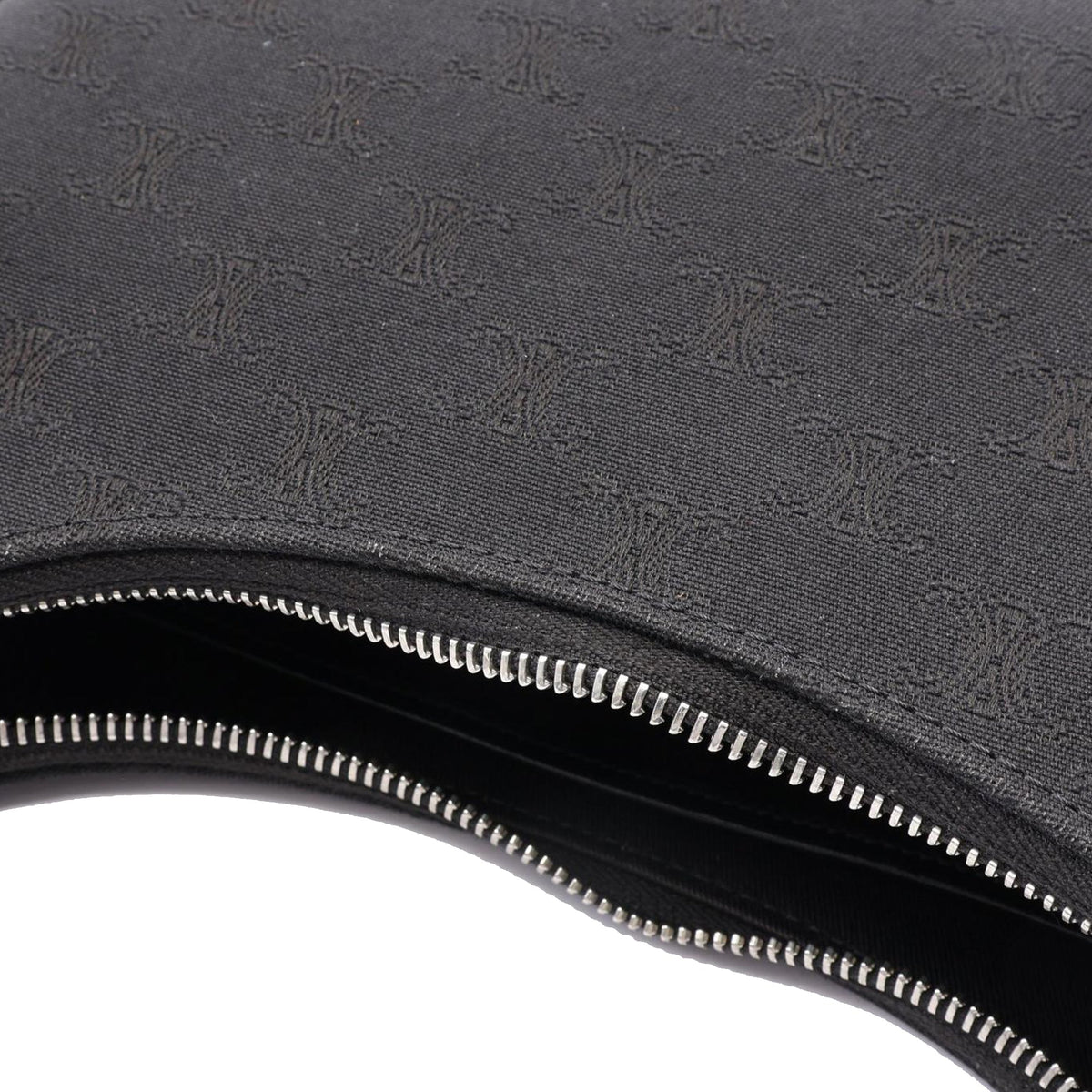 Celine Medium Canvas Triomphe Ava — Black