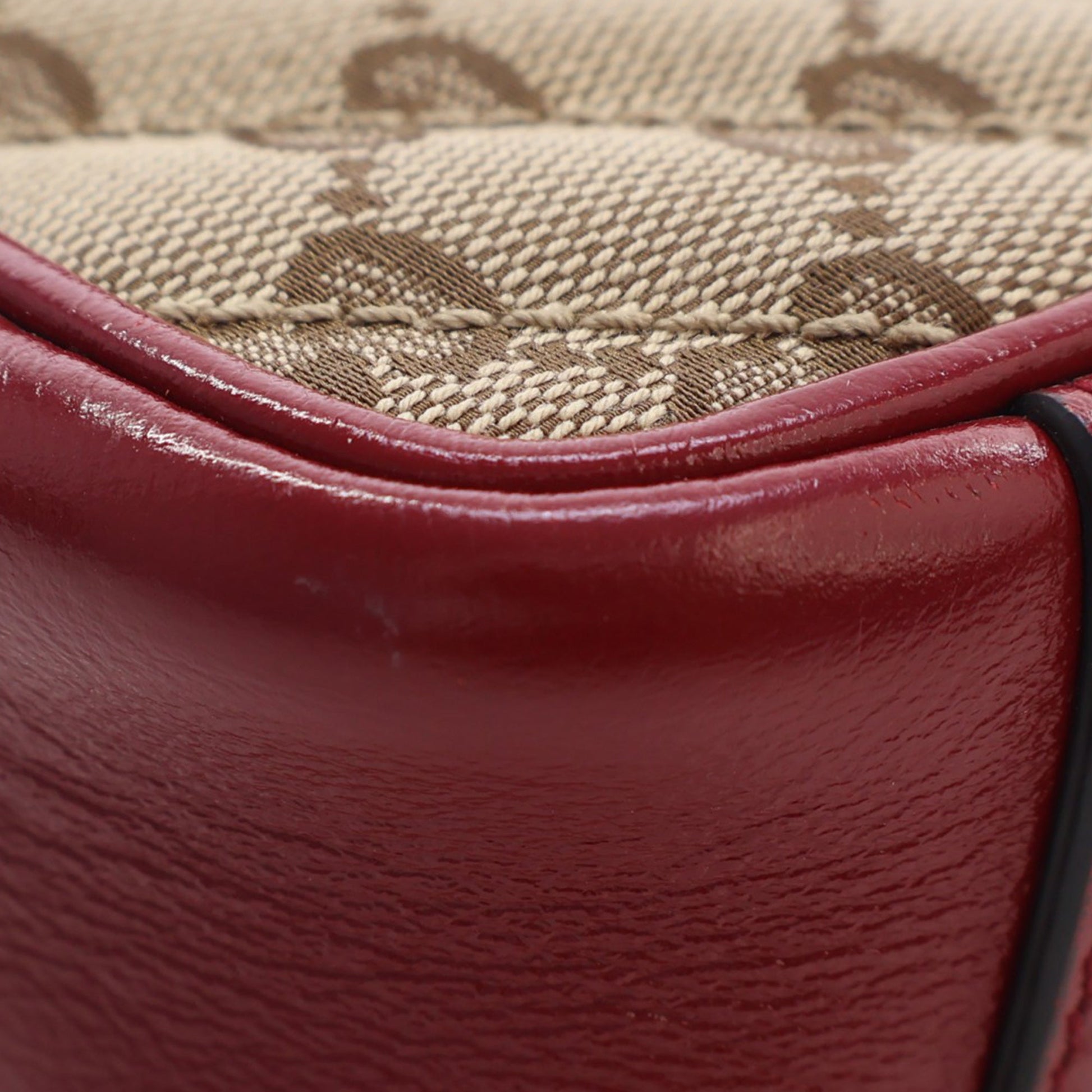 Gucci Small GG Marmont Matelasse Diagonal GG Canvas and Leather Shoulder Bag