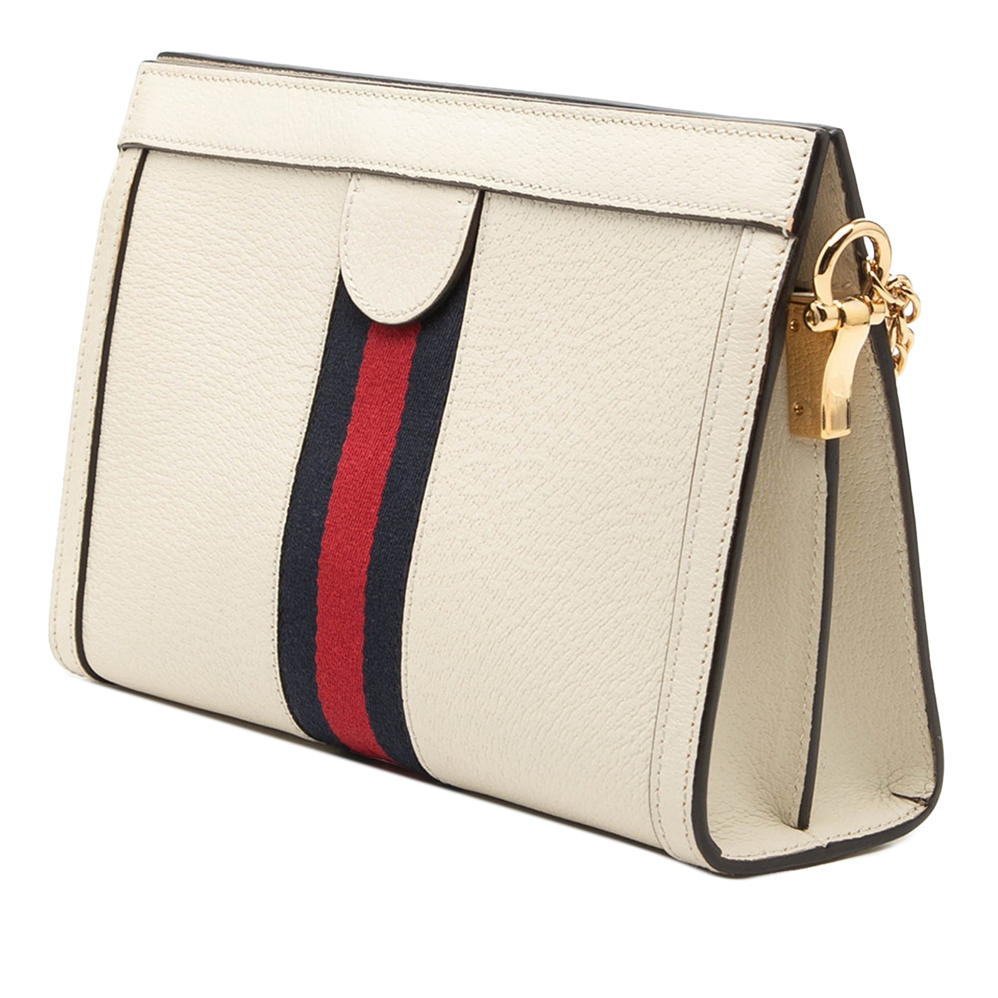 Small Calfskin Web Ophidia Chain Crossbody