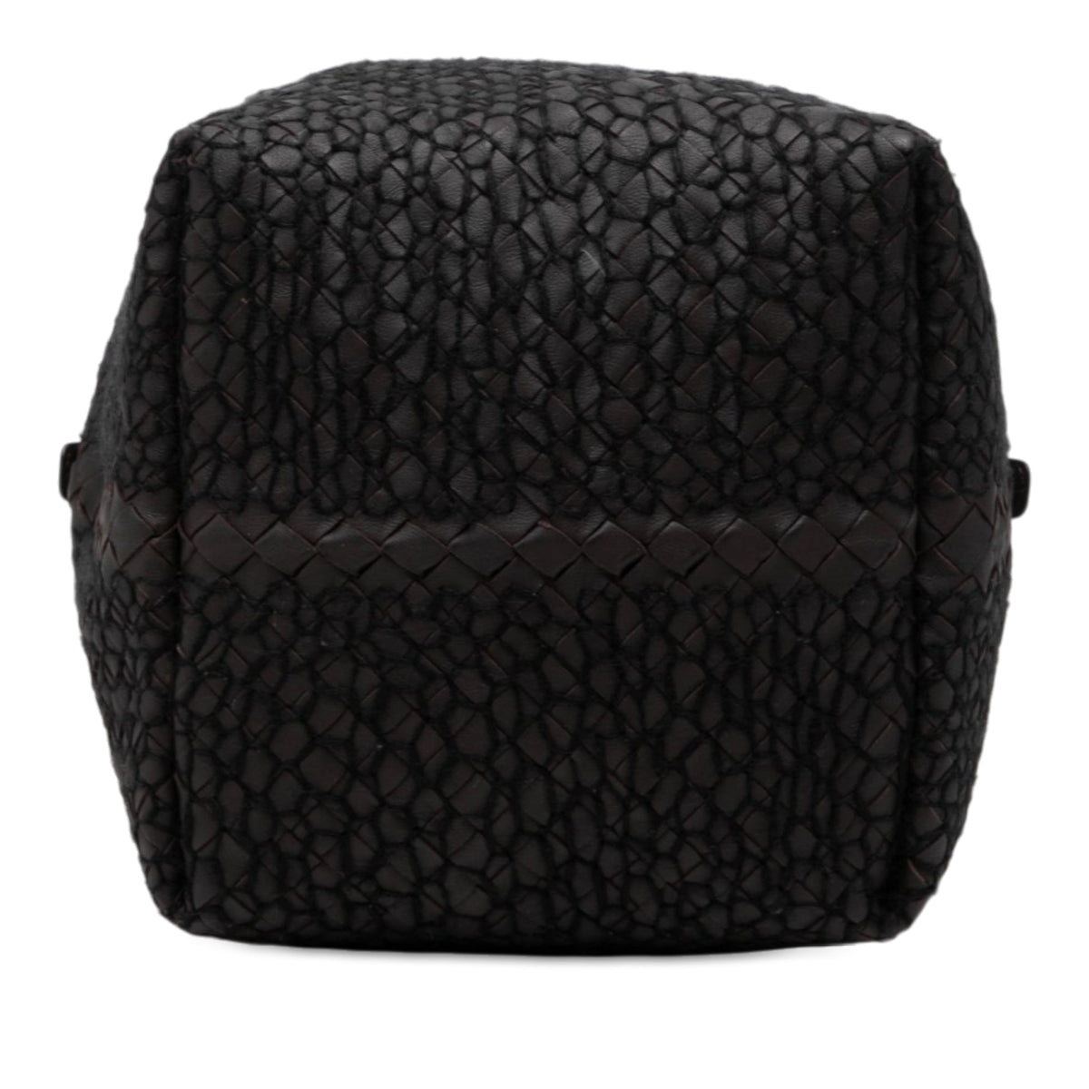 Bottega Veneta Nappa Intrecciato Square Handbag — Black