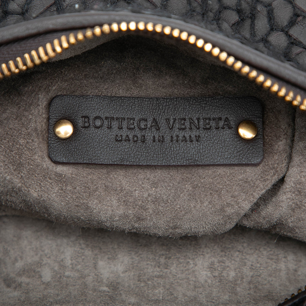 Bottega Veneta Nappa Intrecciato Square Handbag — Black
