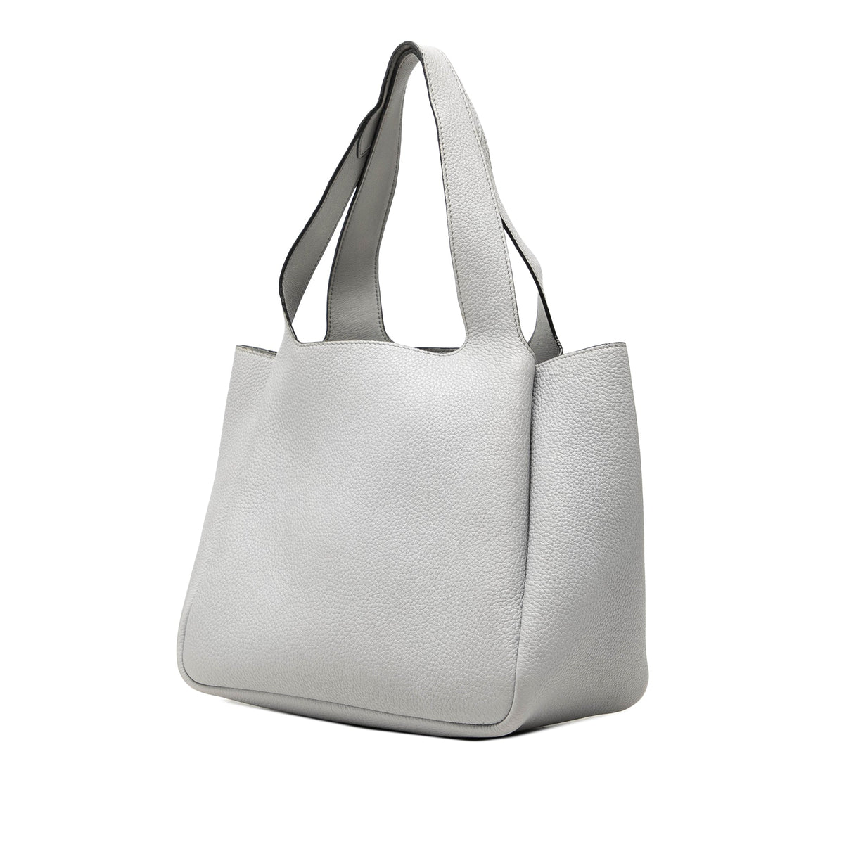 Prada Small Vitello Daino Dynamique Handbag — Gray