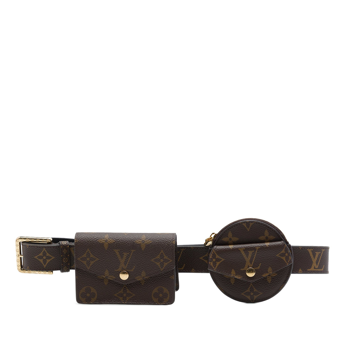 Louis Vuitton Monogram Daily Multi Pocket 30mm Belt — Brown