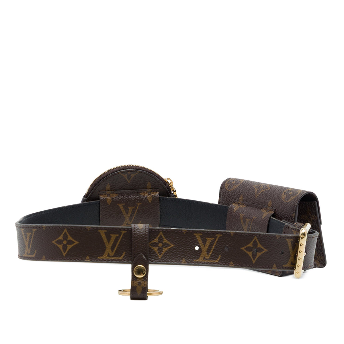 Louis Vuitton Monogram Daily Multi Pocket 30mm Belt — Brown