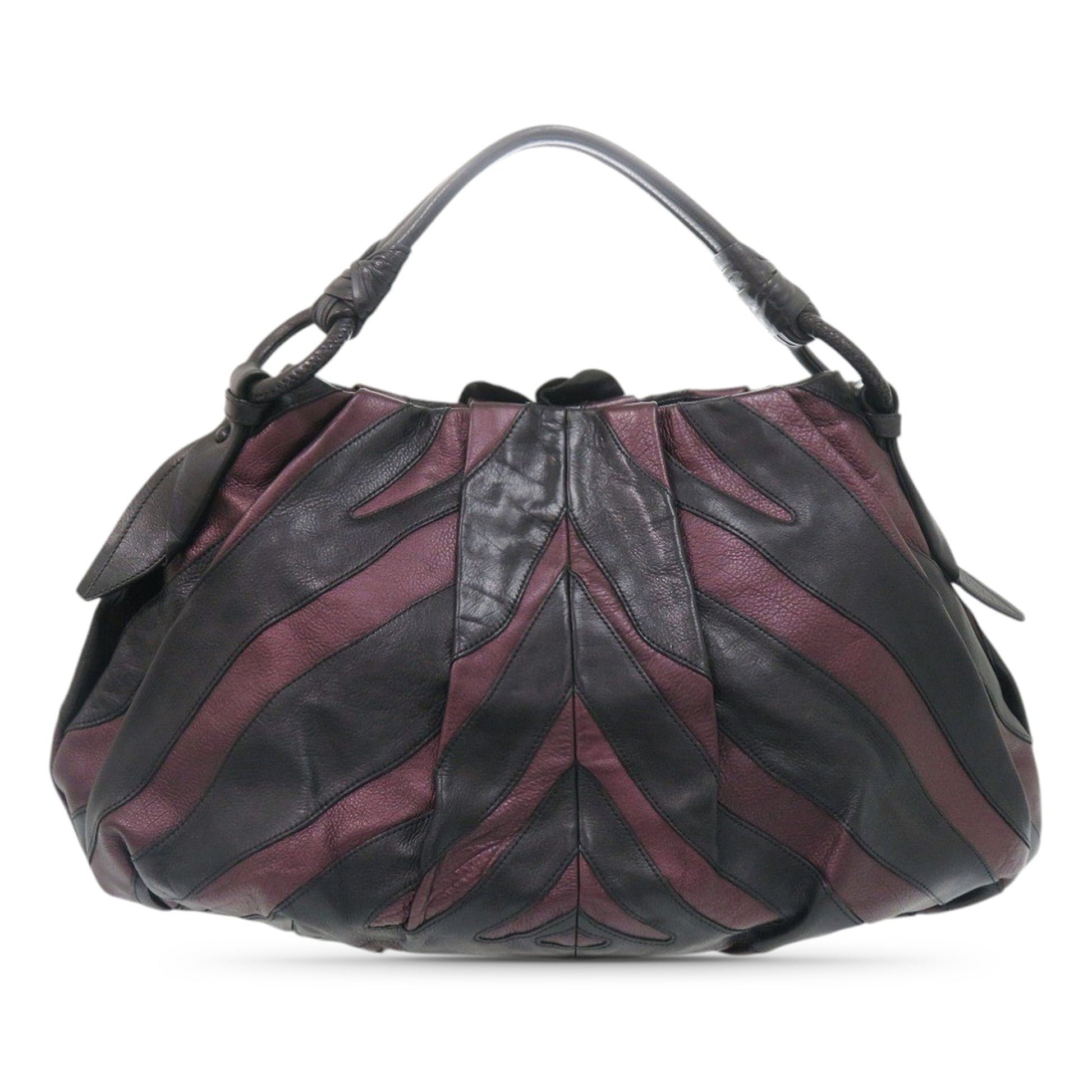Prada Nappa Mordore Ruffle Hobo