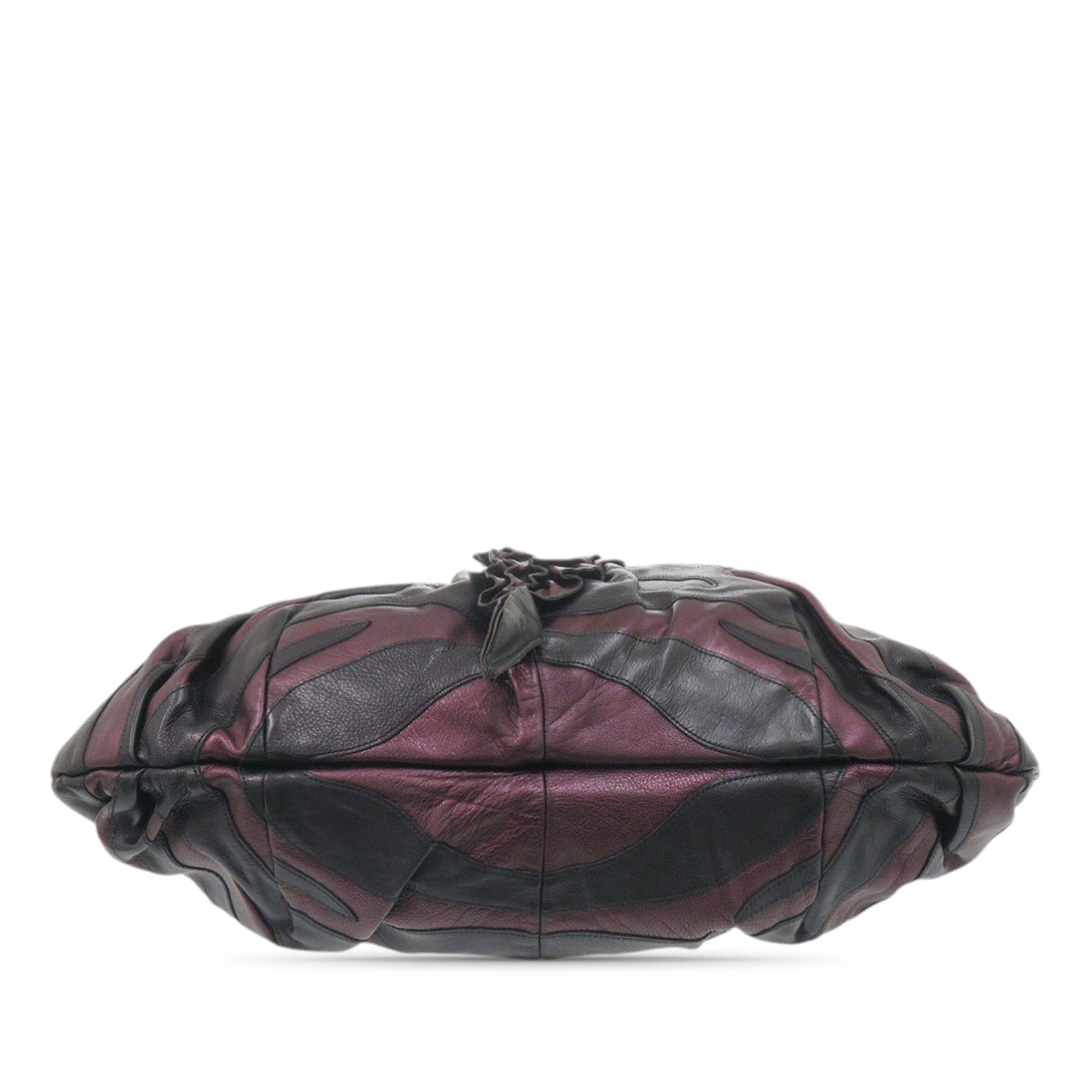 Prada Nappa Mordore Ruffle Hobo