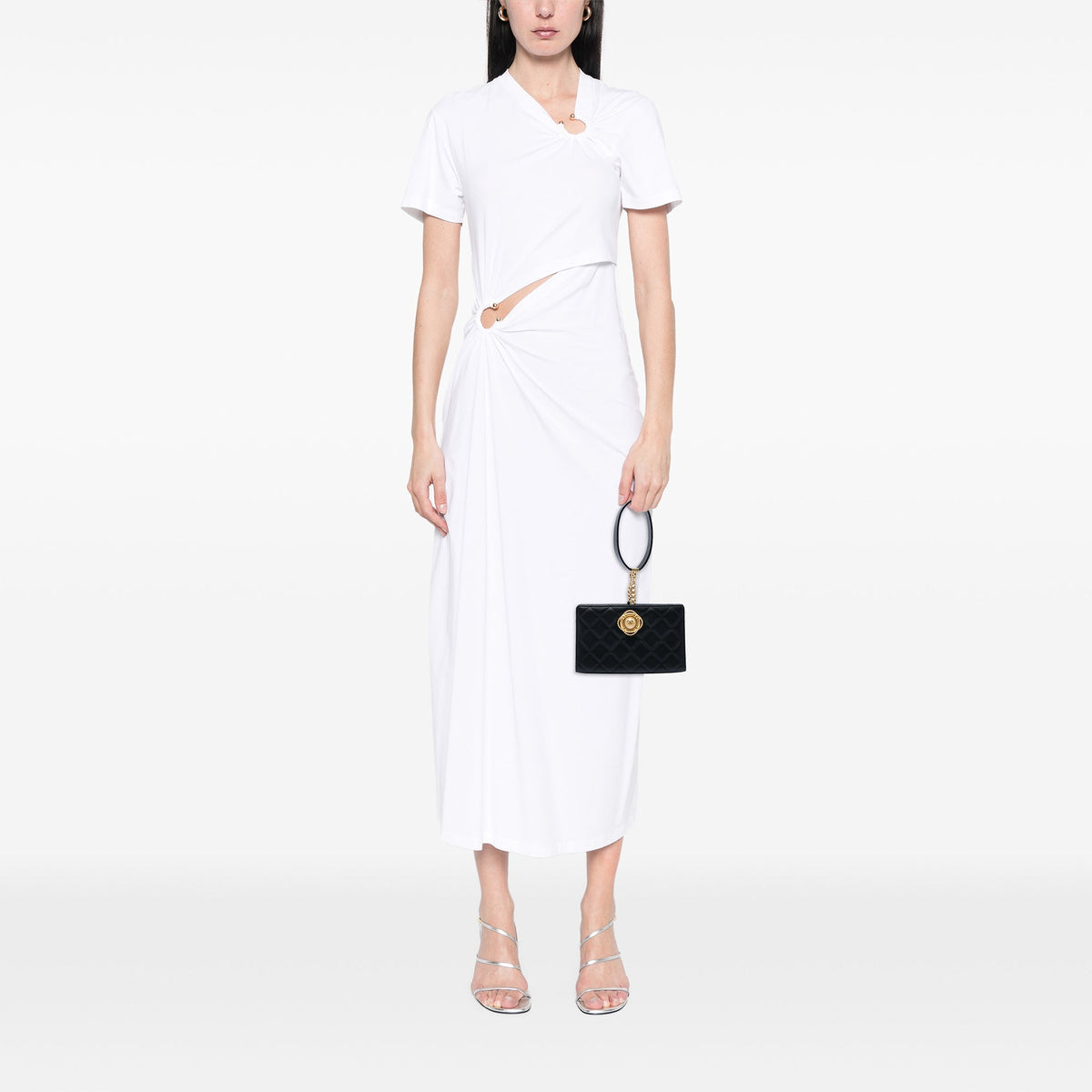 Chanel Mini Lambskin Leather Evening By The Sea Clutch — Black