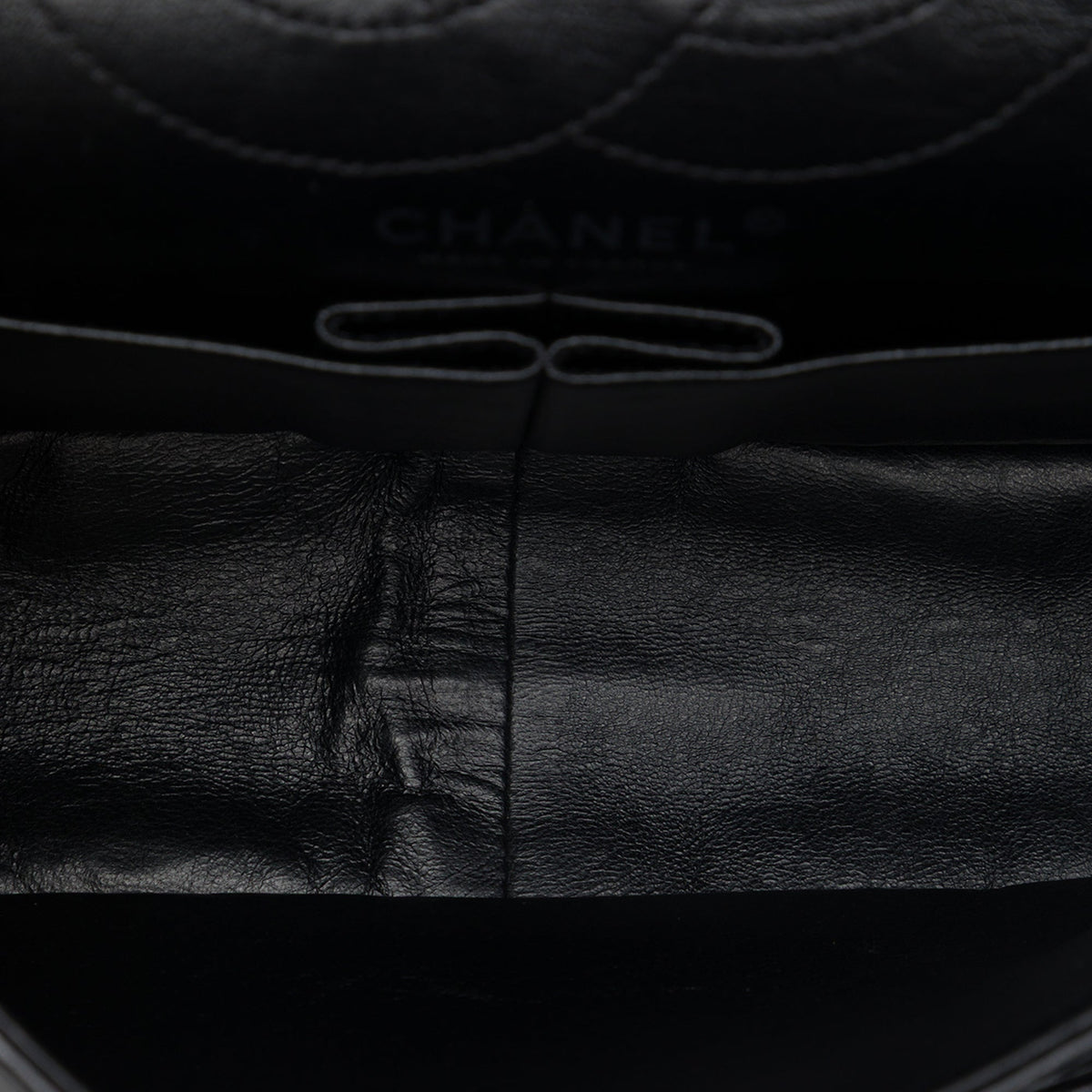 Chanel Quilted Aged Calfskin Reissue 2.55 Double Flap 226 — Black