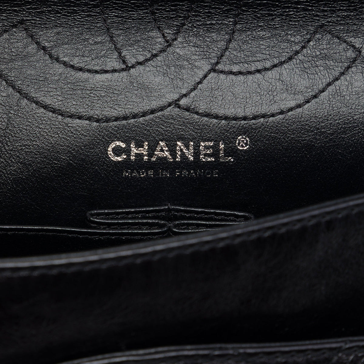 Chanel Quilted Aged Calfskin Reissue 2.55 Double Flap 226 — Black