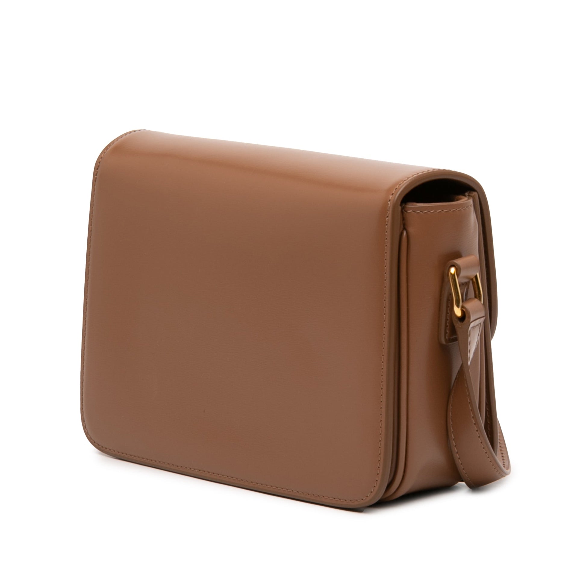 Celine Teen Shiny Calfskin Triomphe Crossbody