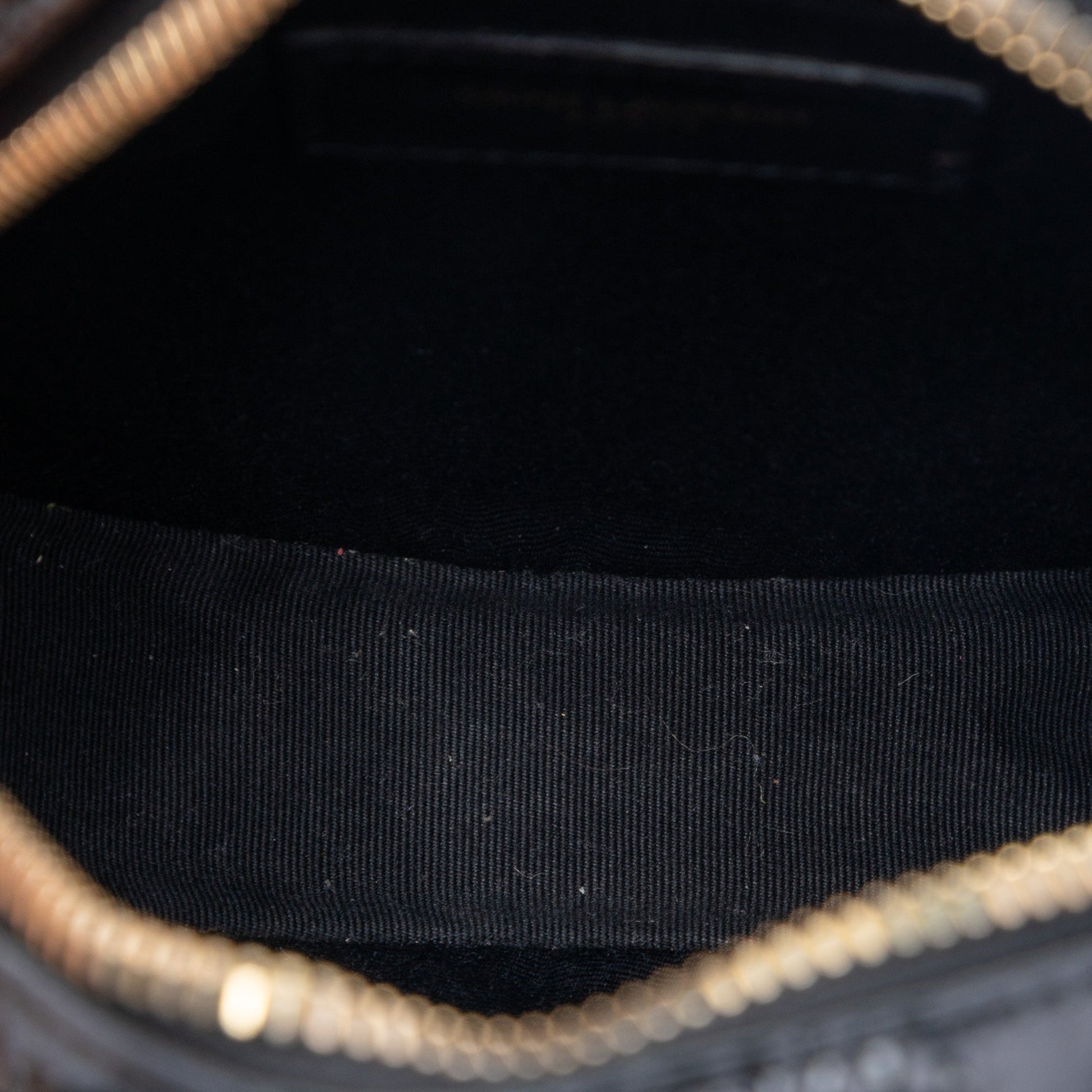 Saint Laurent Croc Embossed Patent Round Vinyle Camera Bag