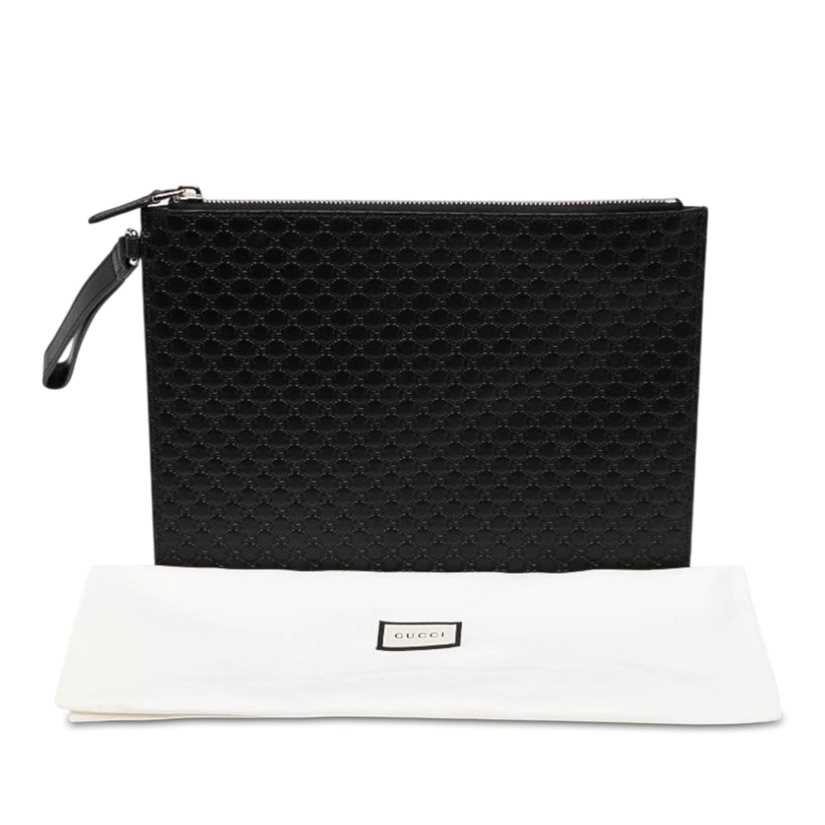 Gucci Microguccissima Clutch — Black