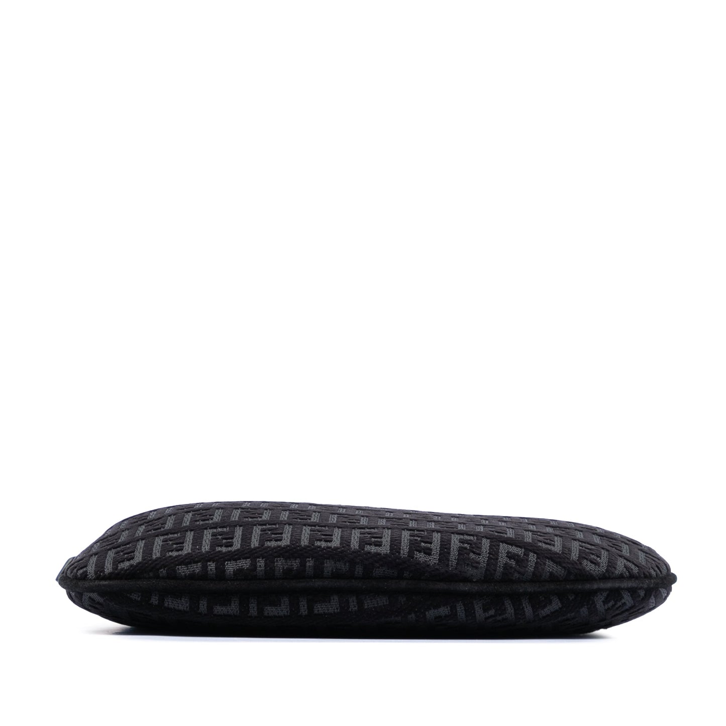 Fendi Zucchino Canvas Oyster Shoulder Bag